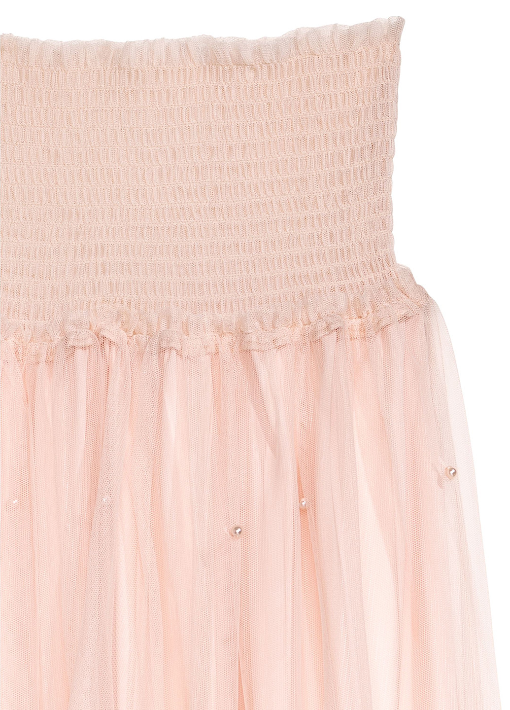 Светло-розовая кэжуал однотонная юбка H&M клешированная
