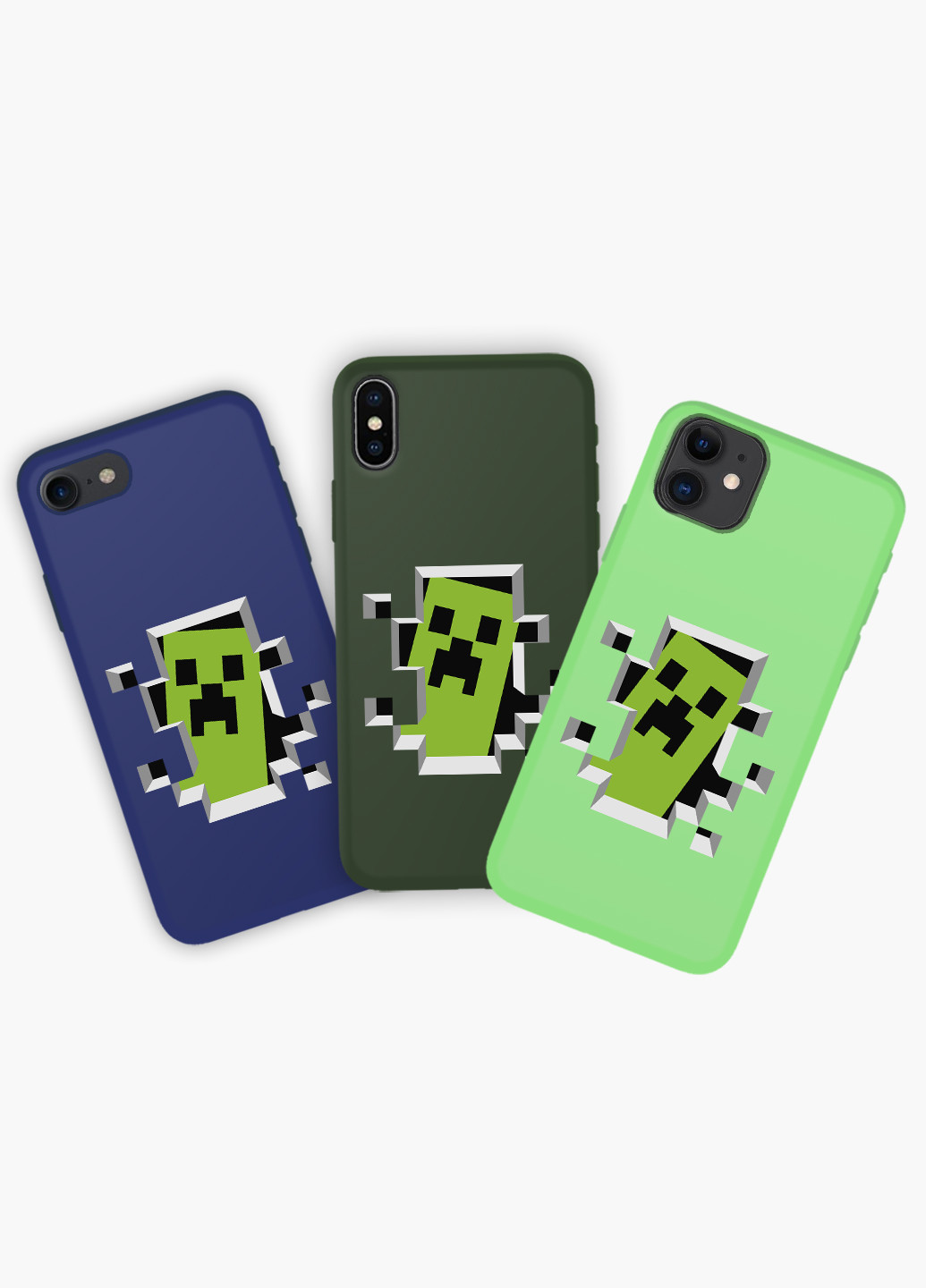 Чехол силиконовый Apple Iphone 8 Майнкрафт (Minecraft) (6151-1709) MobiPrint (219561276)