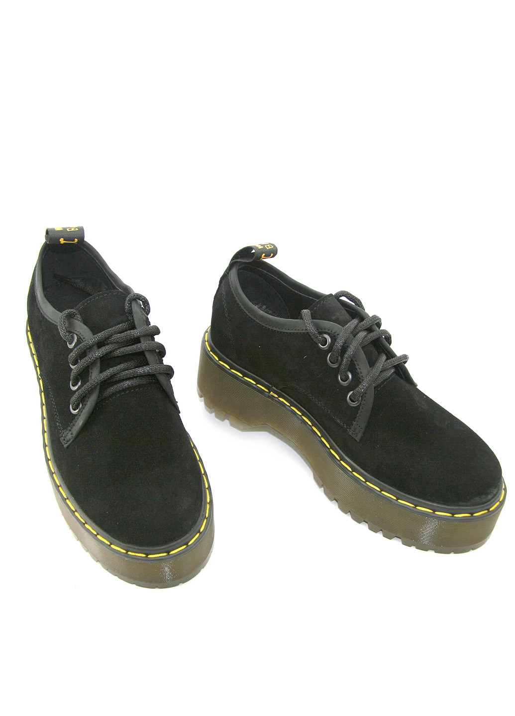 Mila Туфлі чорно-білий з натуральна замша, — демісезон (360976377)