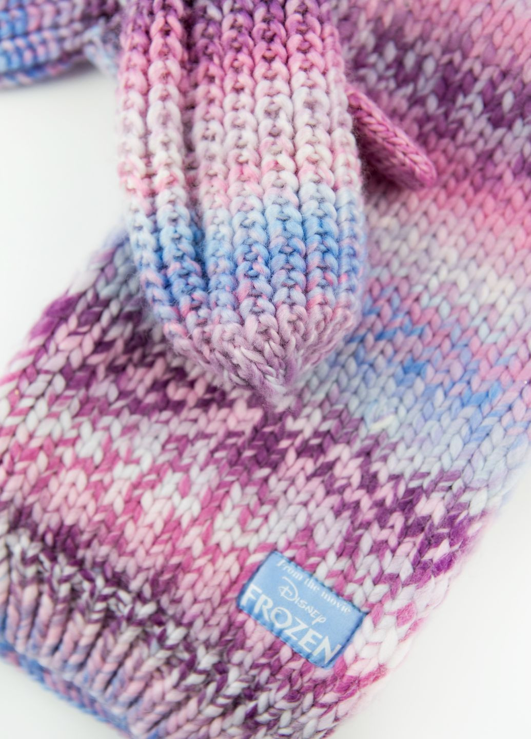 Фіолетовий комплект шарф і рукавиці George