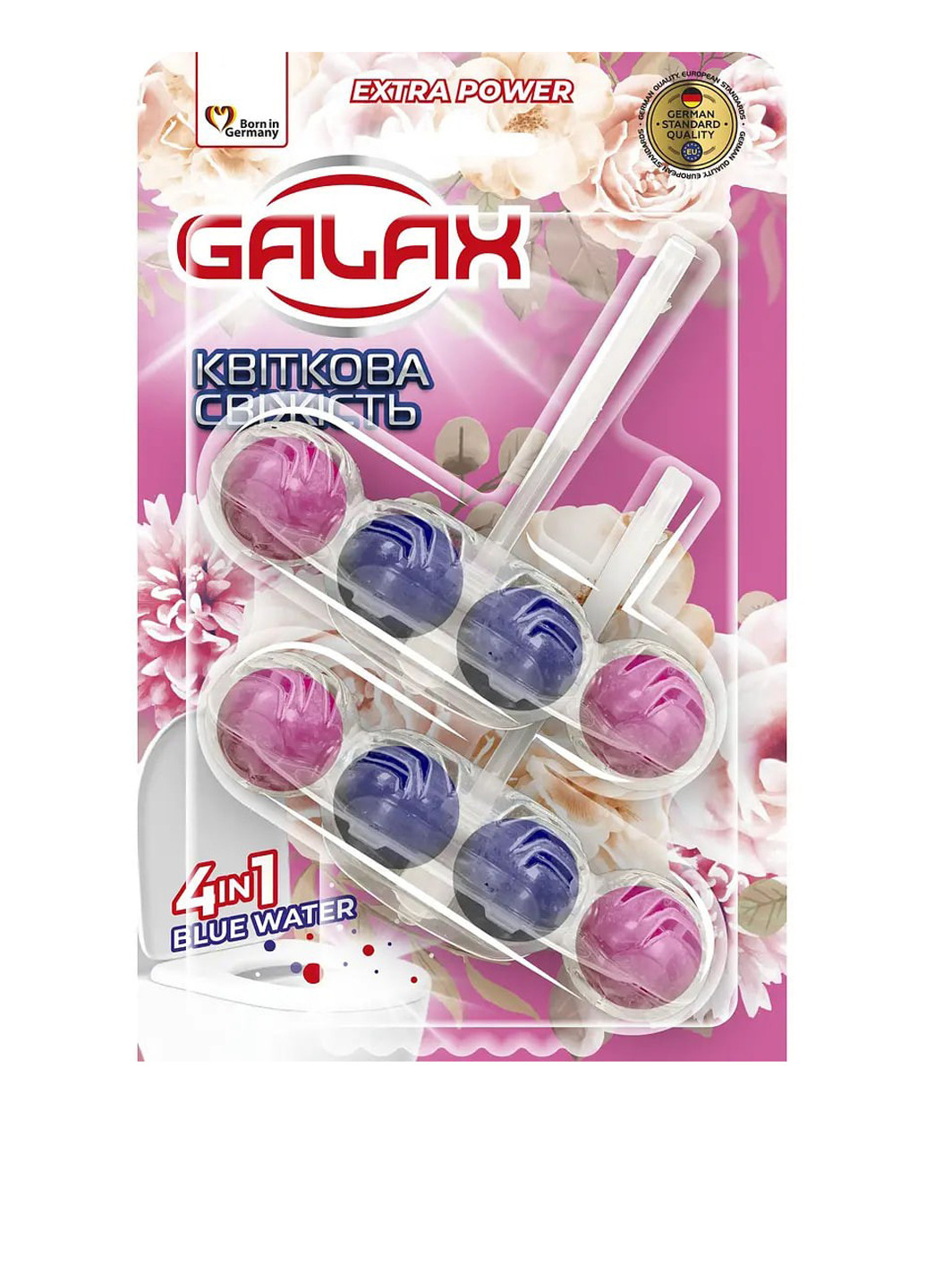 Туалетний блок для унітазу Квіткова свіжість, 55 гх2 шт. Galax (323651012)