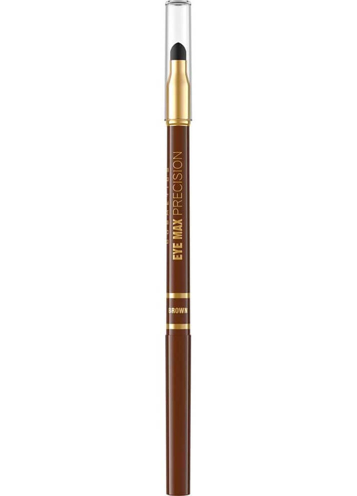 Автоматичний олівець для очей з розтушовкою eye max precision brown коричневий, 1.2 г Eveline Cosmetics 5907609333759 (256080093)