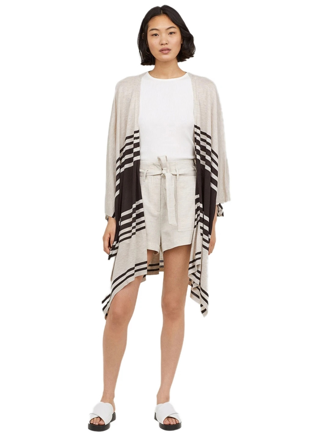 Бежевый демисезонный кардиган H&M