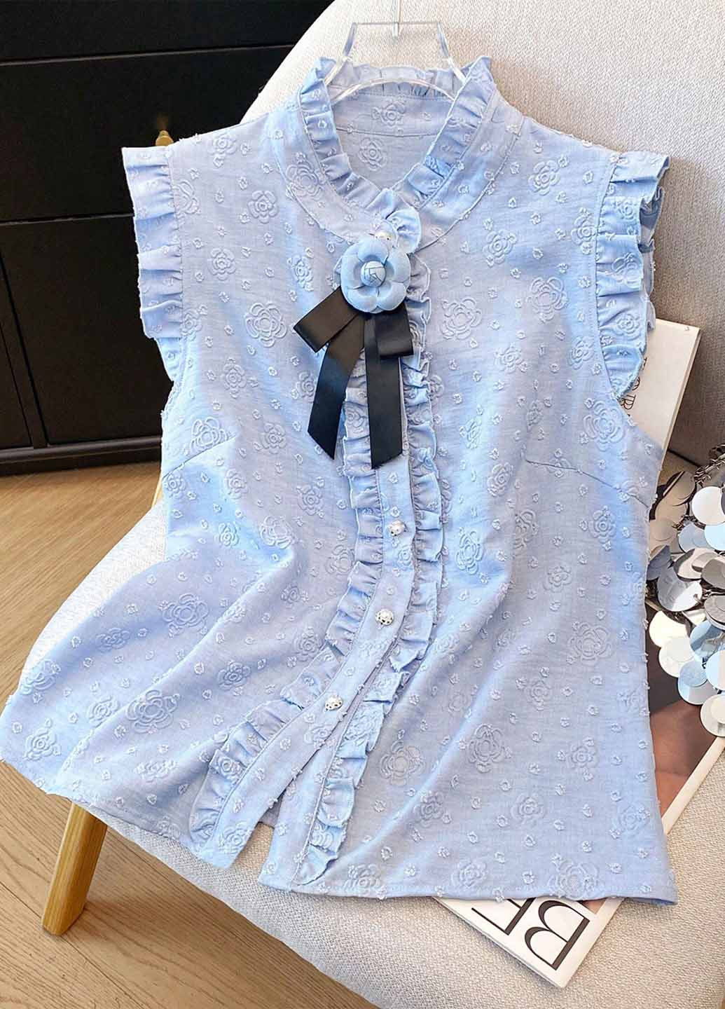 Голубая блуза SHEIN