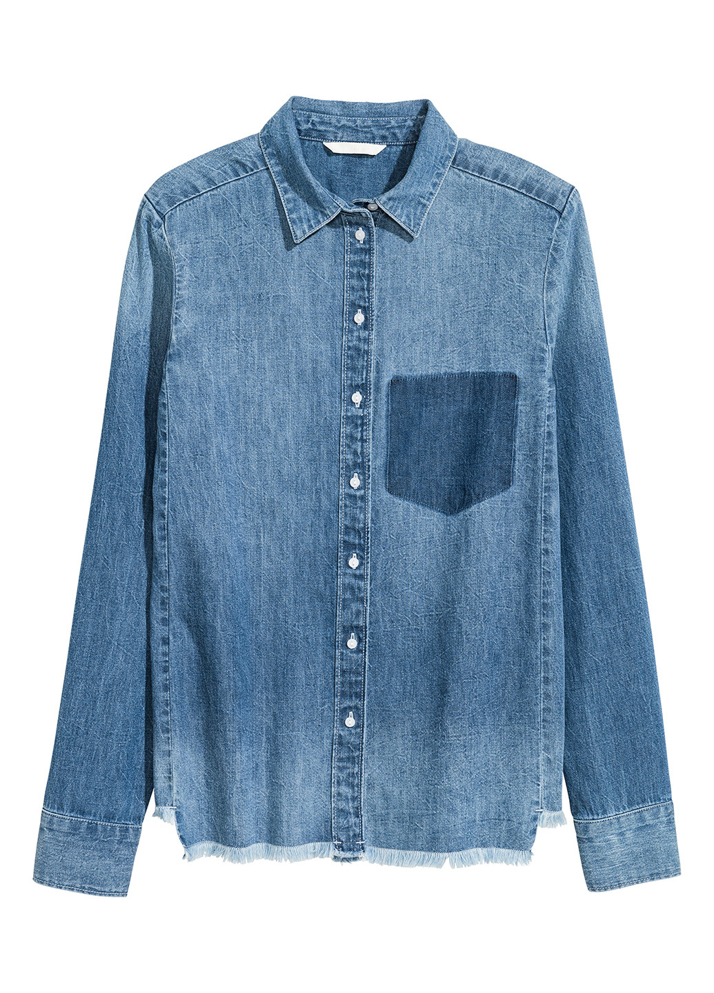 Синяя джинсовая рубашка H&M