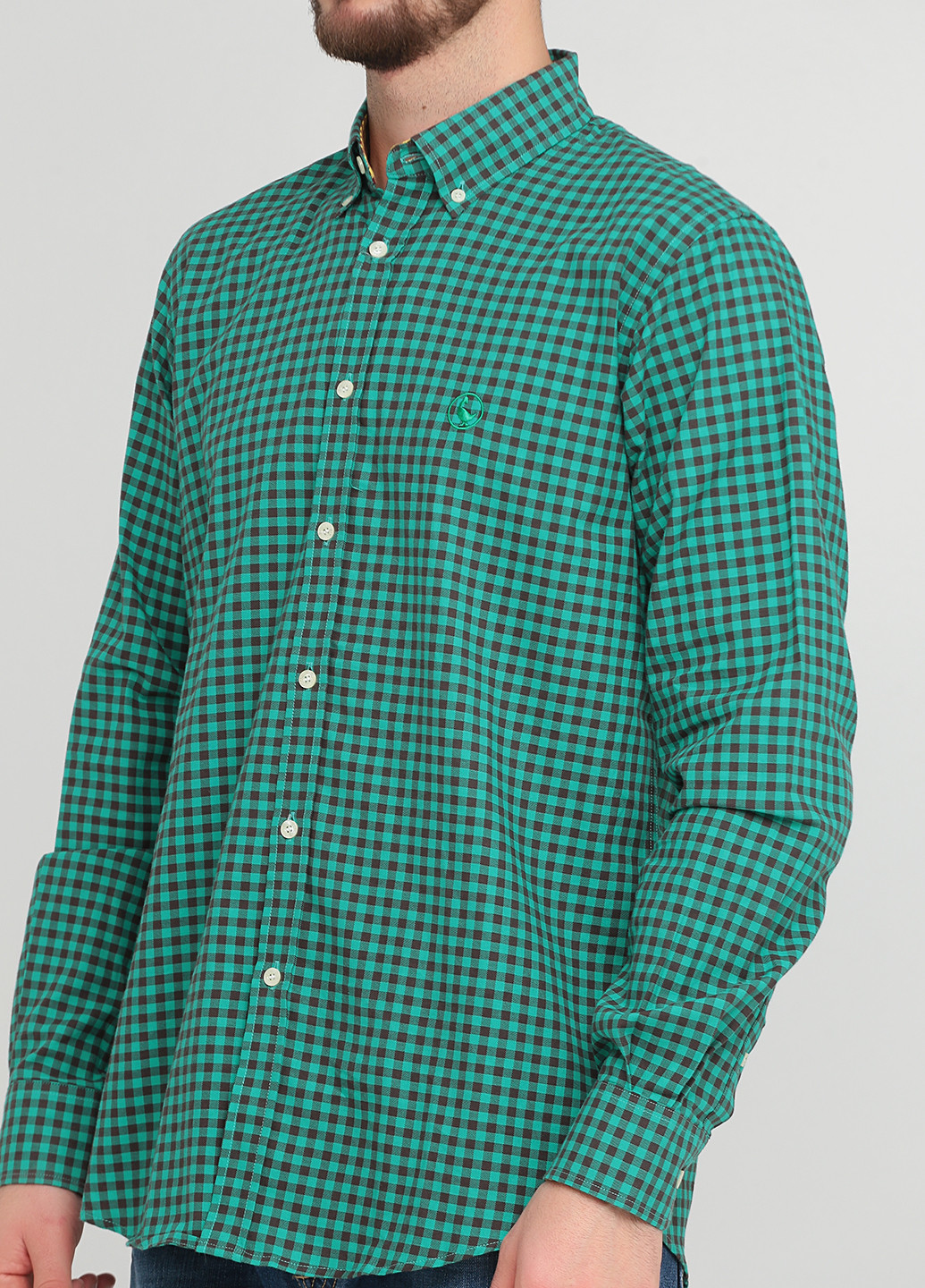 Зеленая кэжуал рубашка в клетку El Ganso