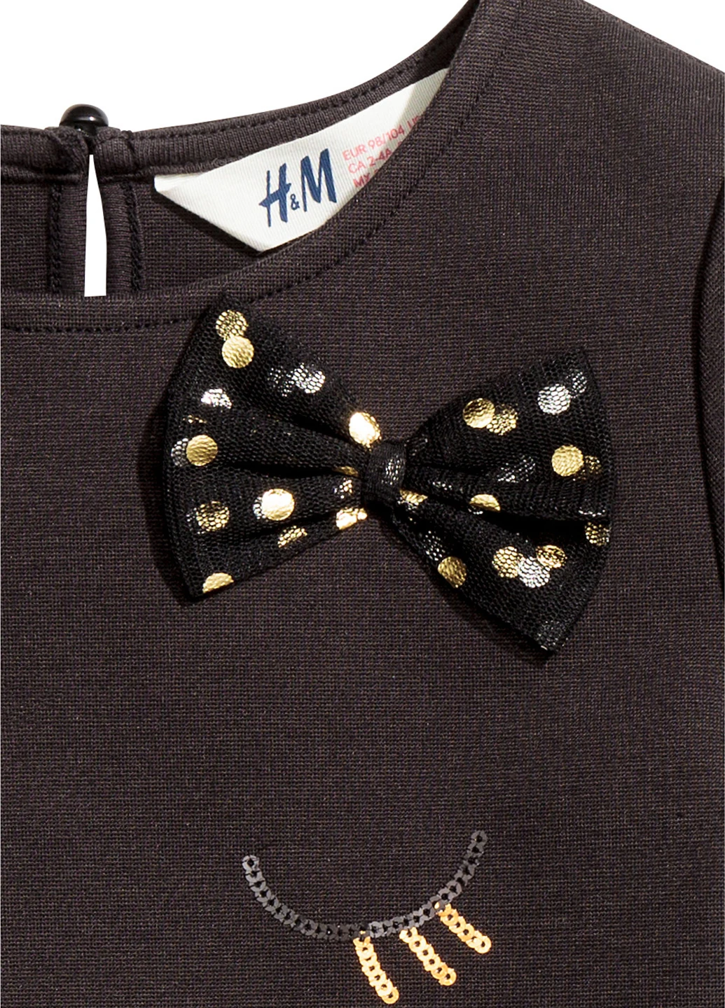 Чёрное платье H&M (183014905)