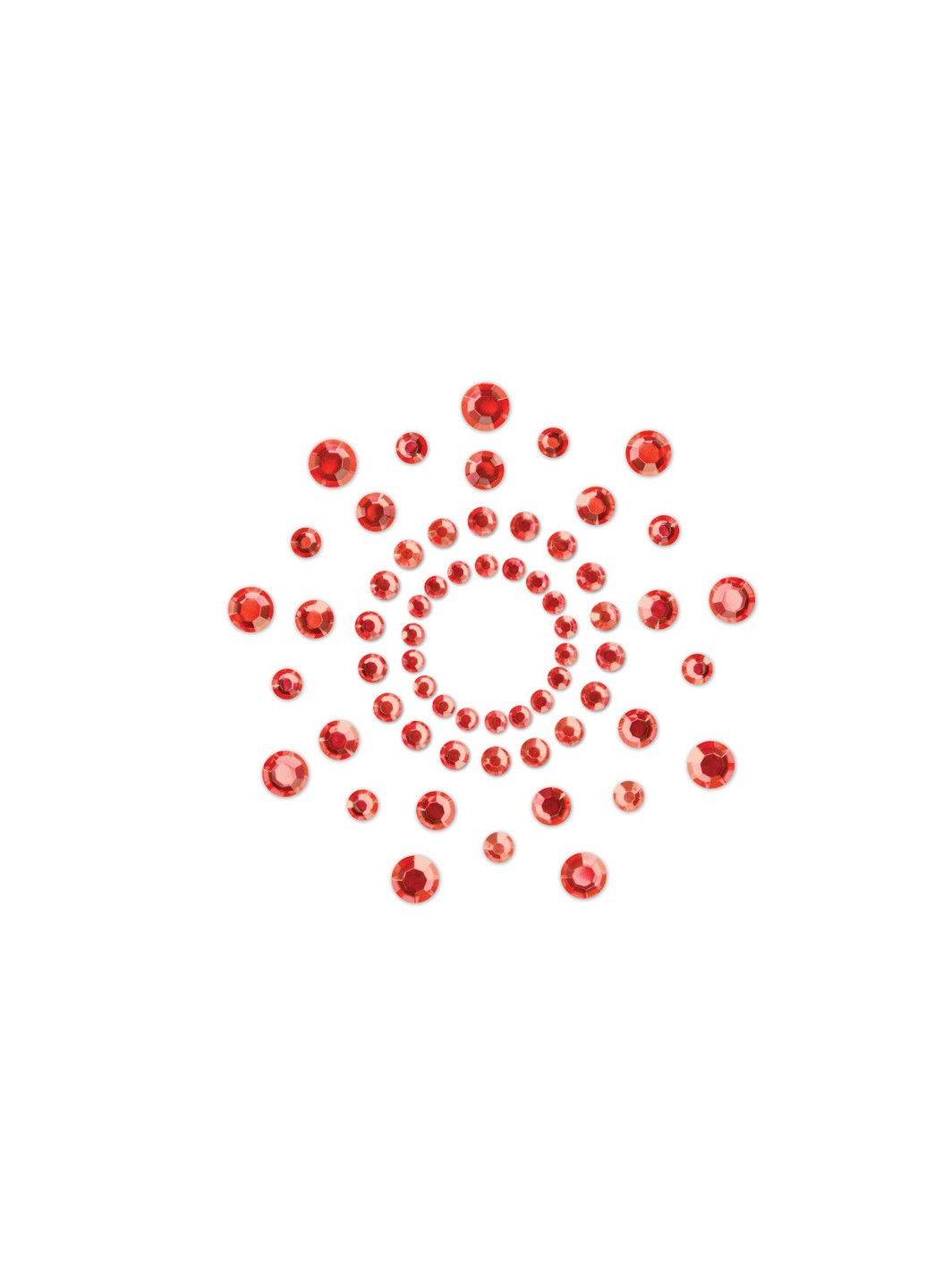 Пэстис из кристаллов - Mimi Red, украшение на грудь Bijoux Indiscrets (255459581)