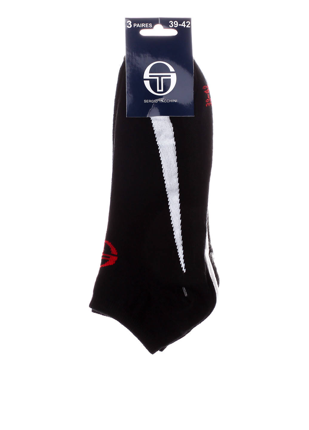 Шкарпетки (3 пари) Sergio Tacchini з ущільненім носком логотипи комбіновані спортивні