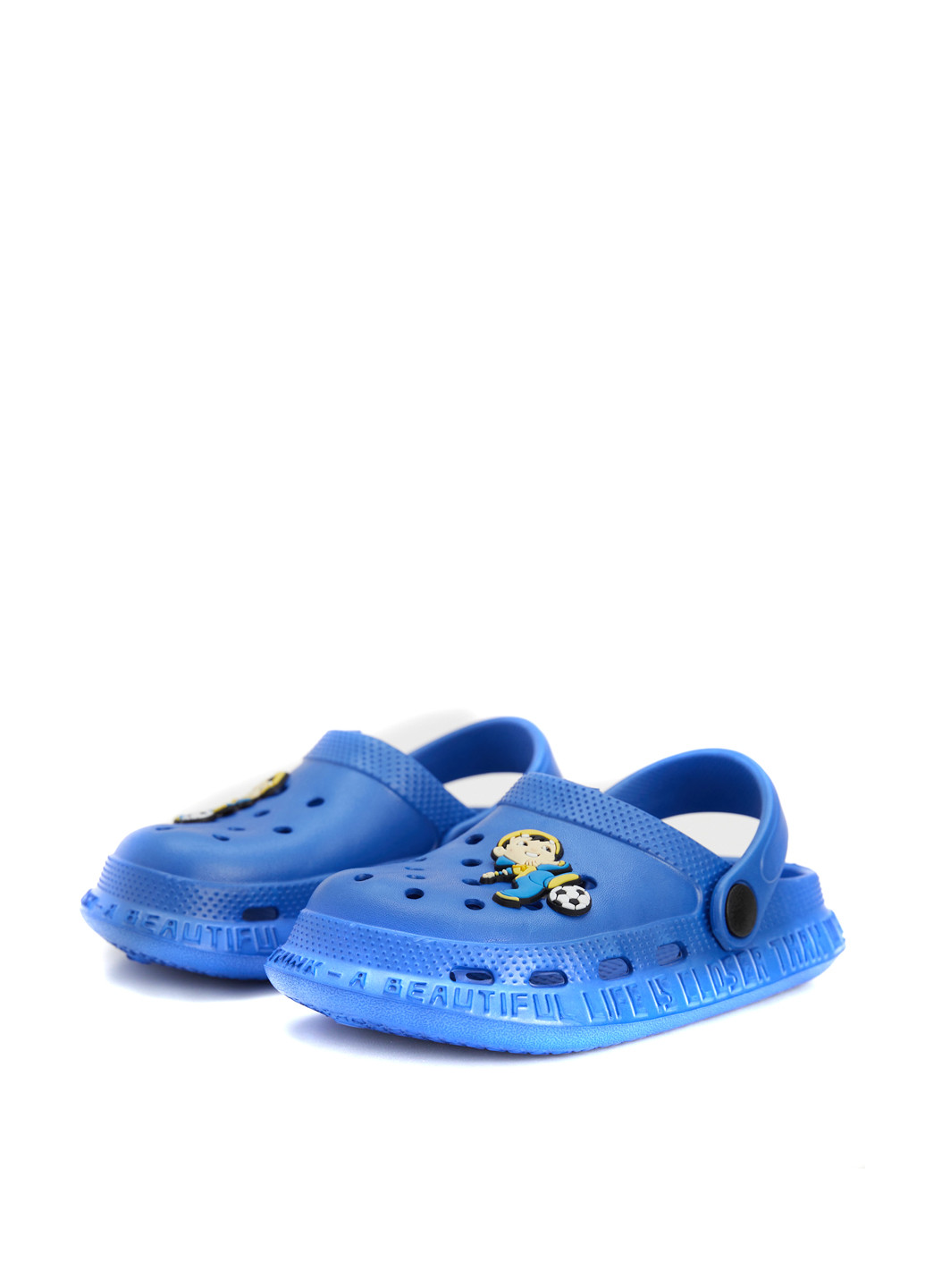 Светло-синие сандали DeFacto с аппликацией