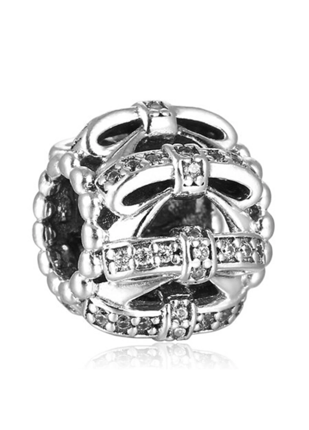 Срібна намистина для браслета Пандора Bow 791779CZ No Brand (252433397)