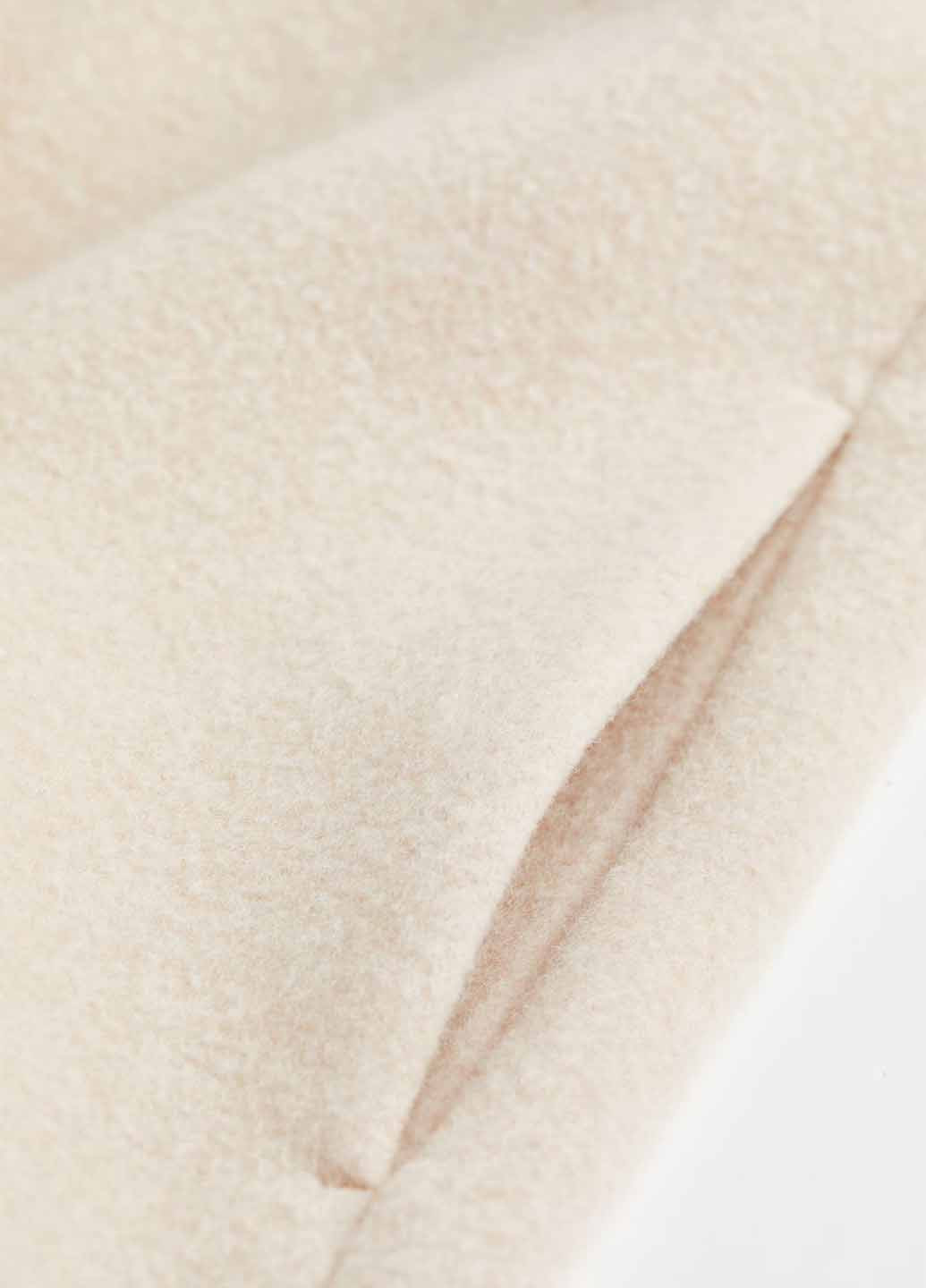 Светло-бежевое демисезонное Пальто двубортное H&M