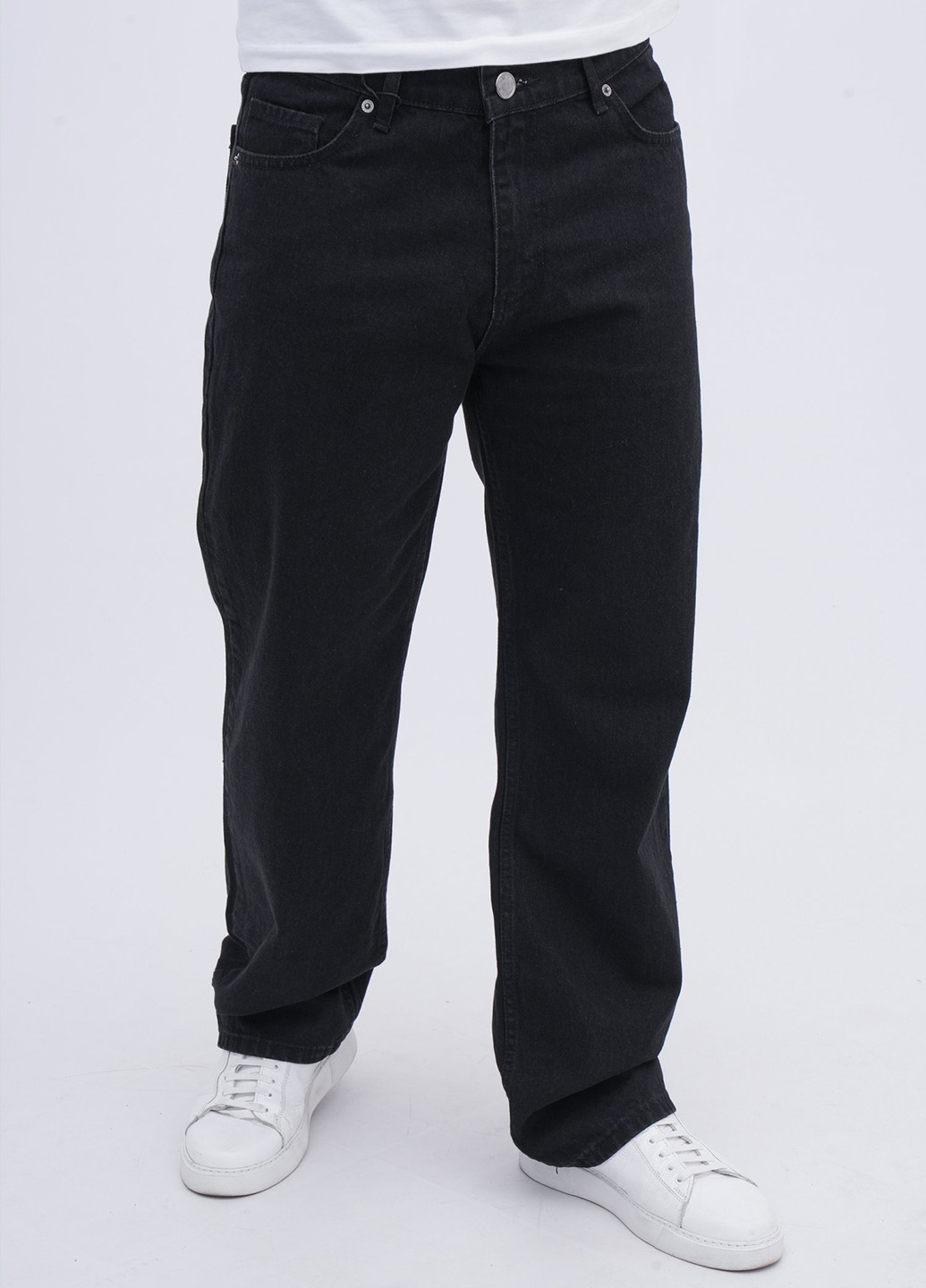 Черные демисезонные прямые джинсы Trend Collection