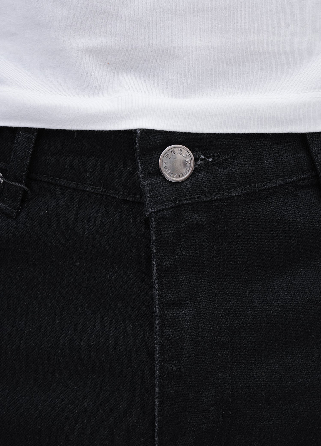 Черные демисезонные прямые джинсы Trend Collection