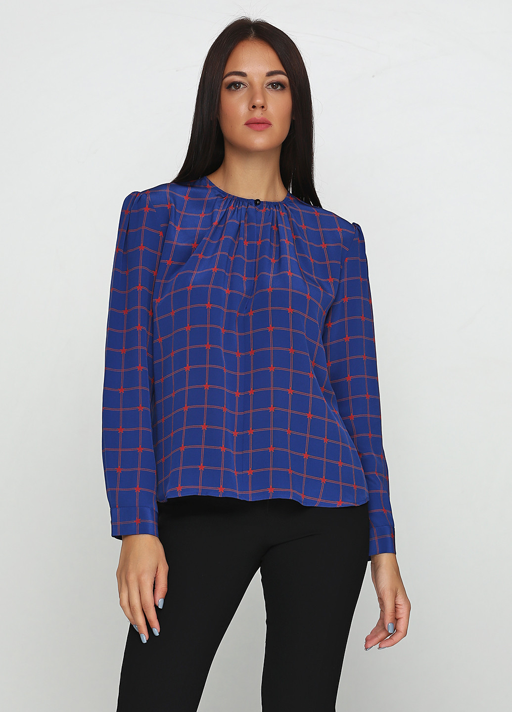 Синяя демисезонная блуза Rachel Comey