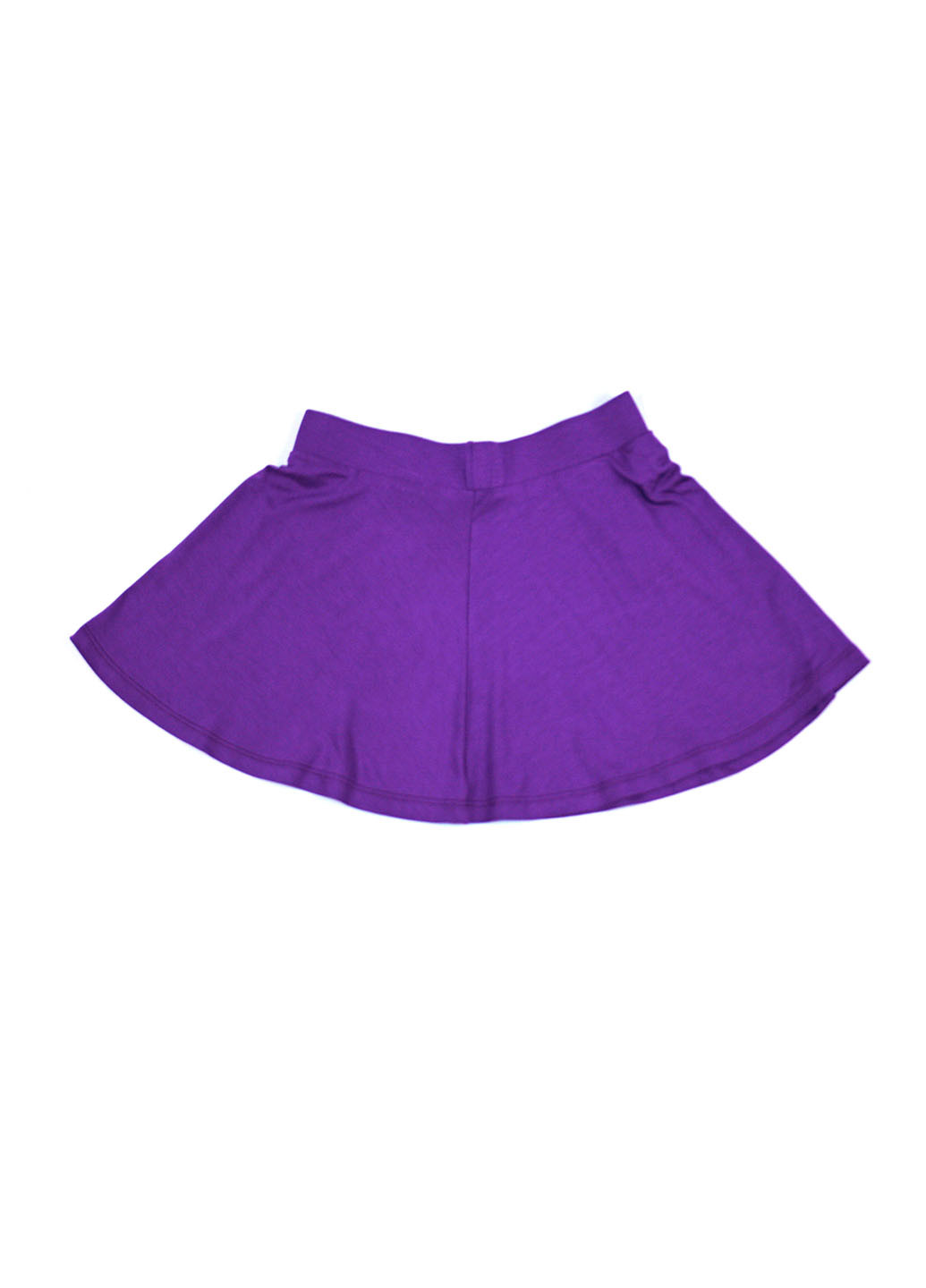 Фиолетовая кэжуал однотонная юбка United Colors of Benetton а-силуэта (трапеция)