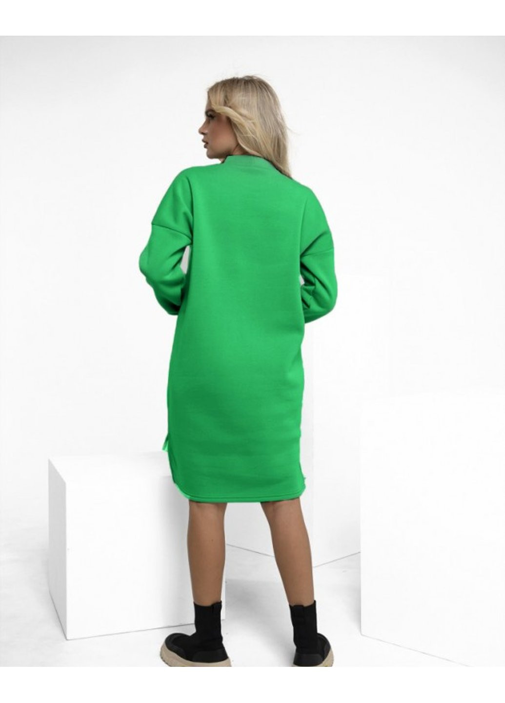 Зелена повсякденний сукня 12221 xl гірчичний ISSA PLUS однотонна