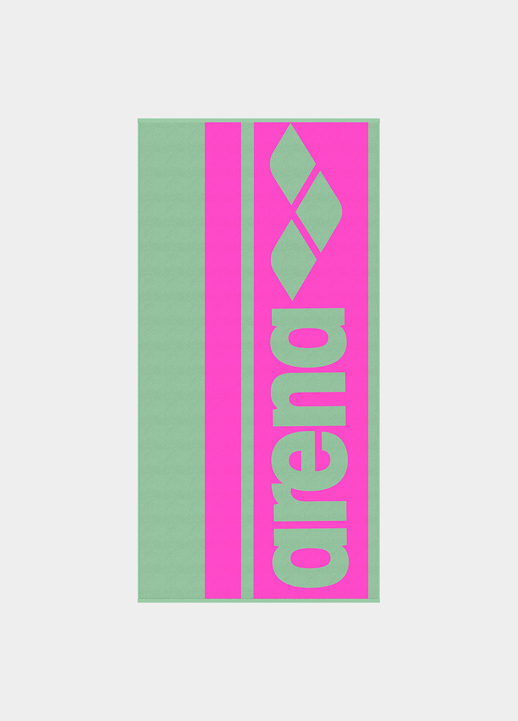 Полотенце, 180х90 см Arena логотип светло-зеленый