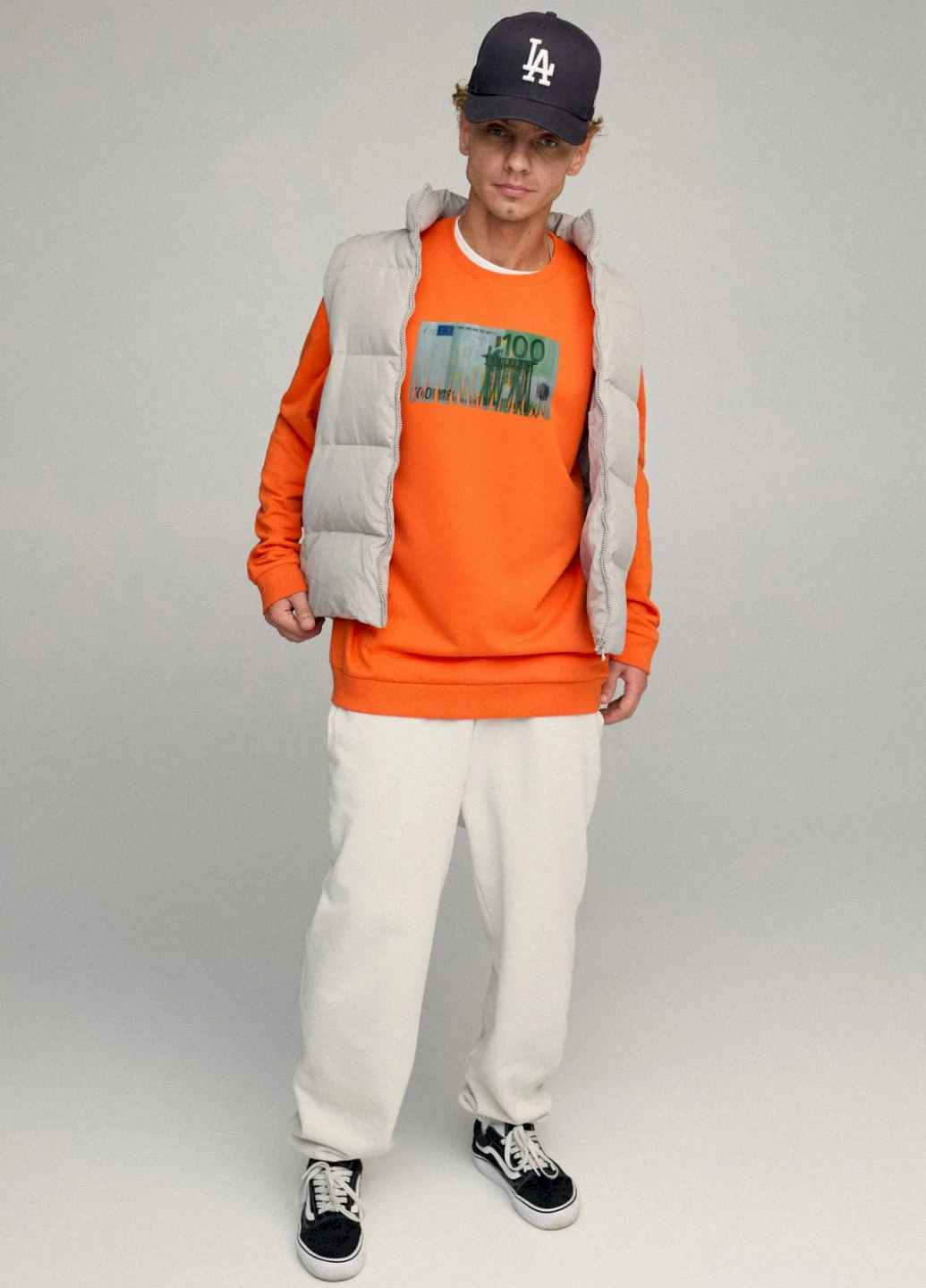 Оранжевый свитшот мужской oversize /no flis/ YAPPI (252258543)