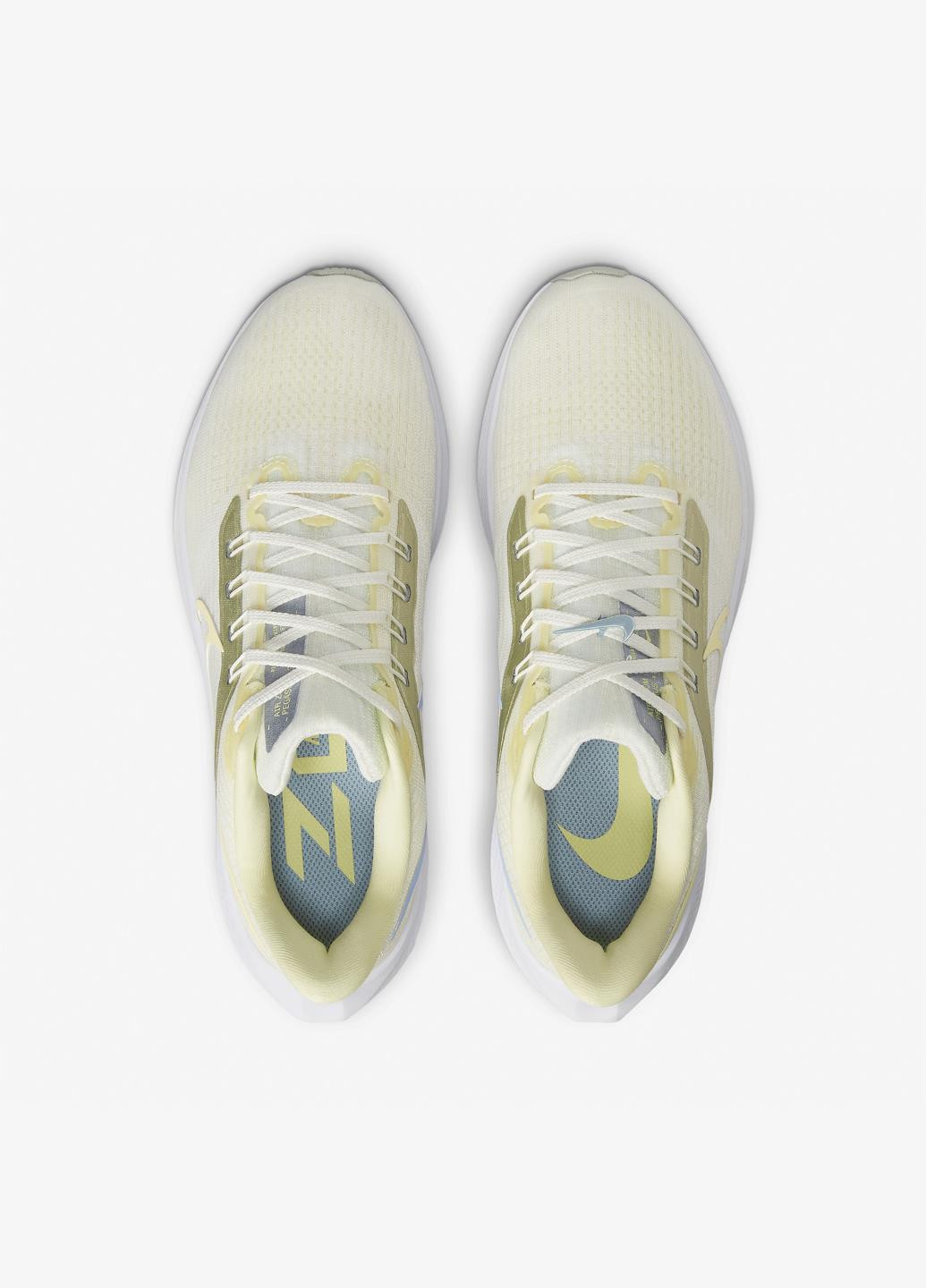 Кроссовки FD0796-100 Nike WMNS AIR ZOOM PEGASUS 39 светло-жёлтые демисезоны (317279502)