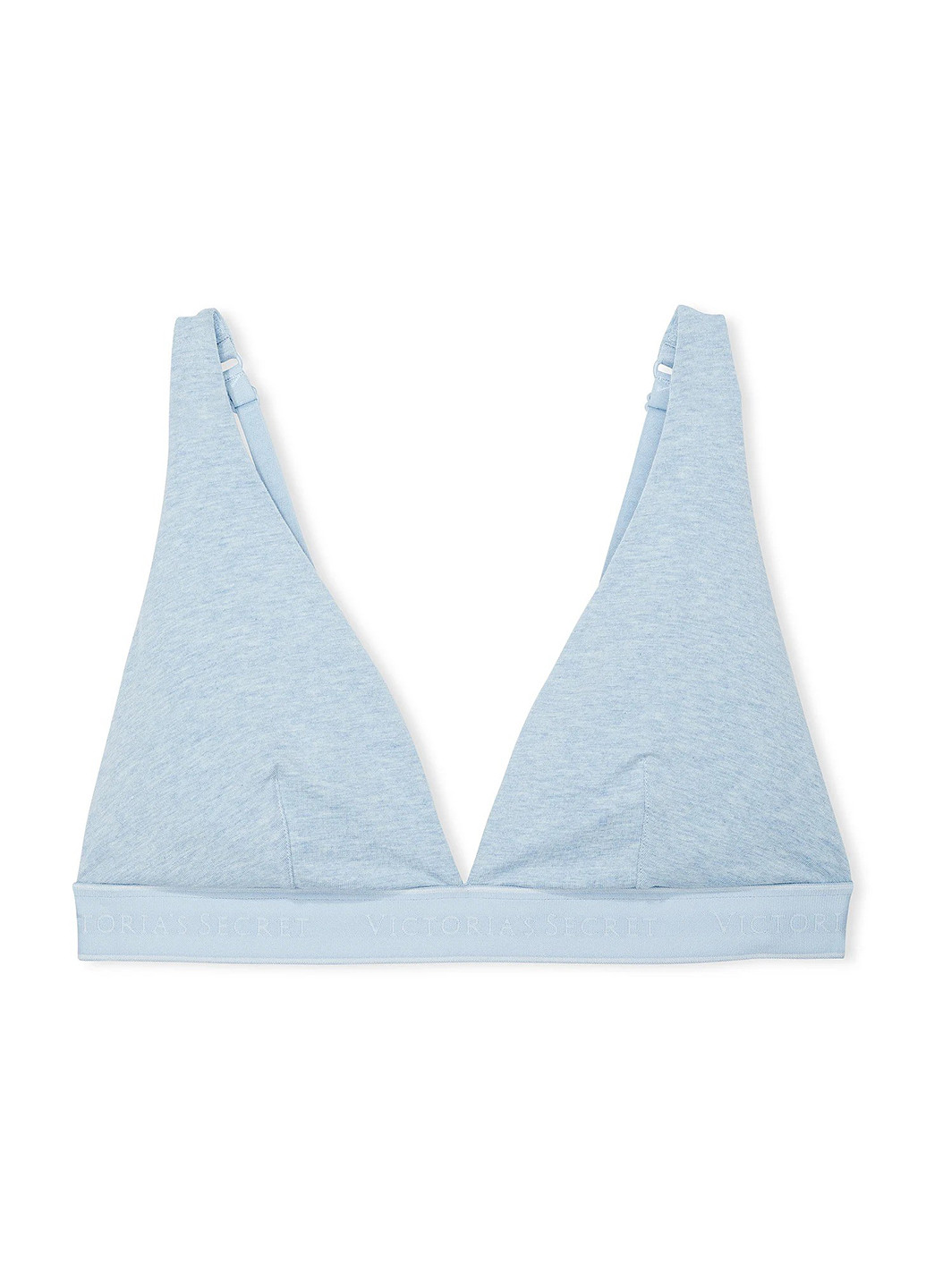 Блакитний бралетт бюстгальтер Victoria's Secret без кісточок бавовна