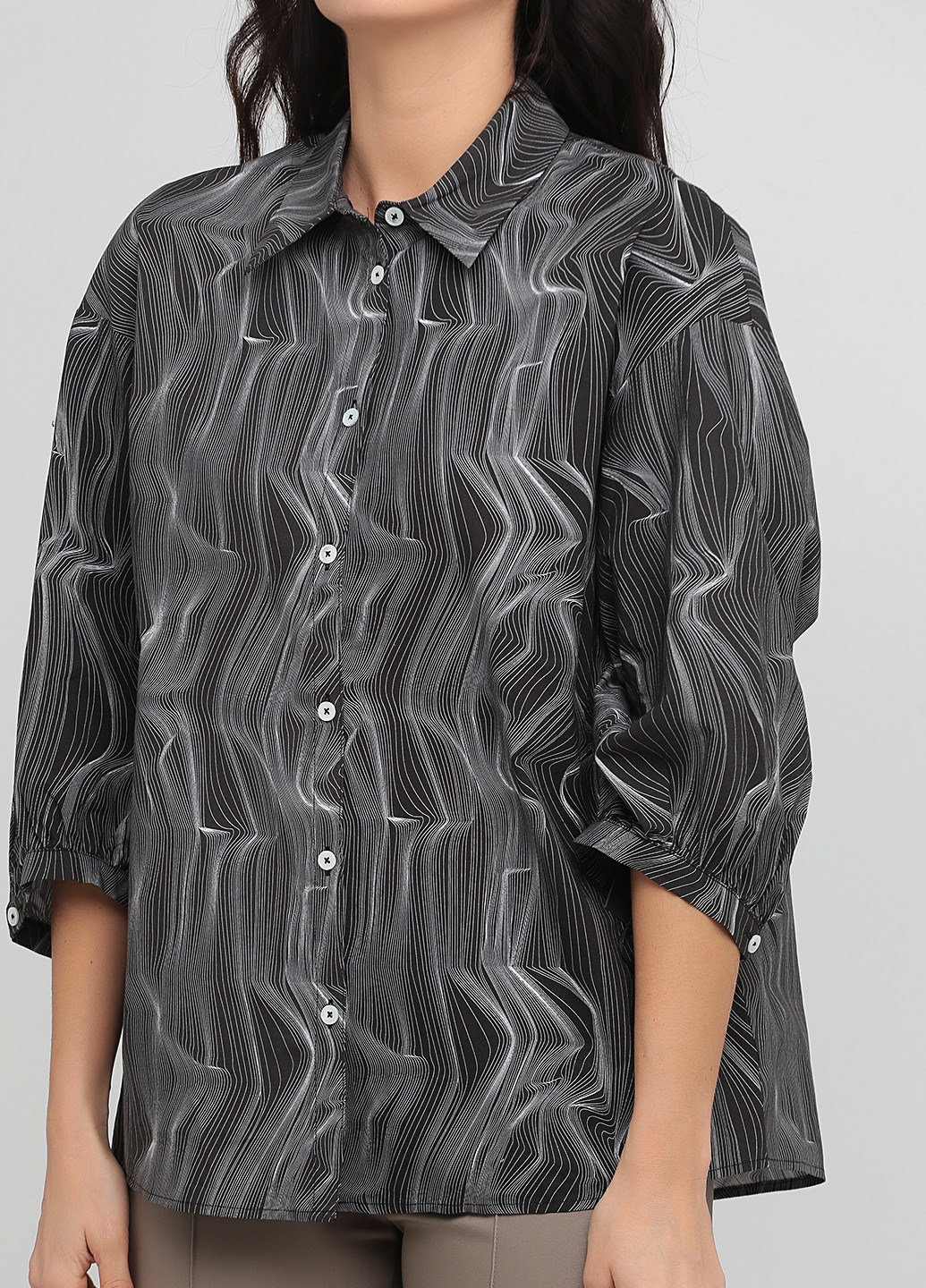 Чорна демісезонна блуза Drykorn
