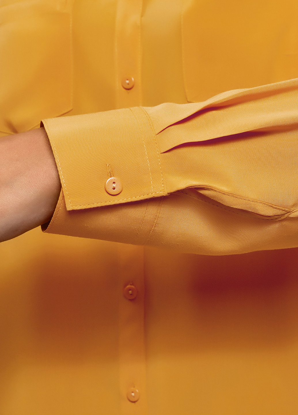 Желтая демисезонная блуза Oodji