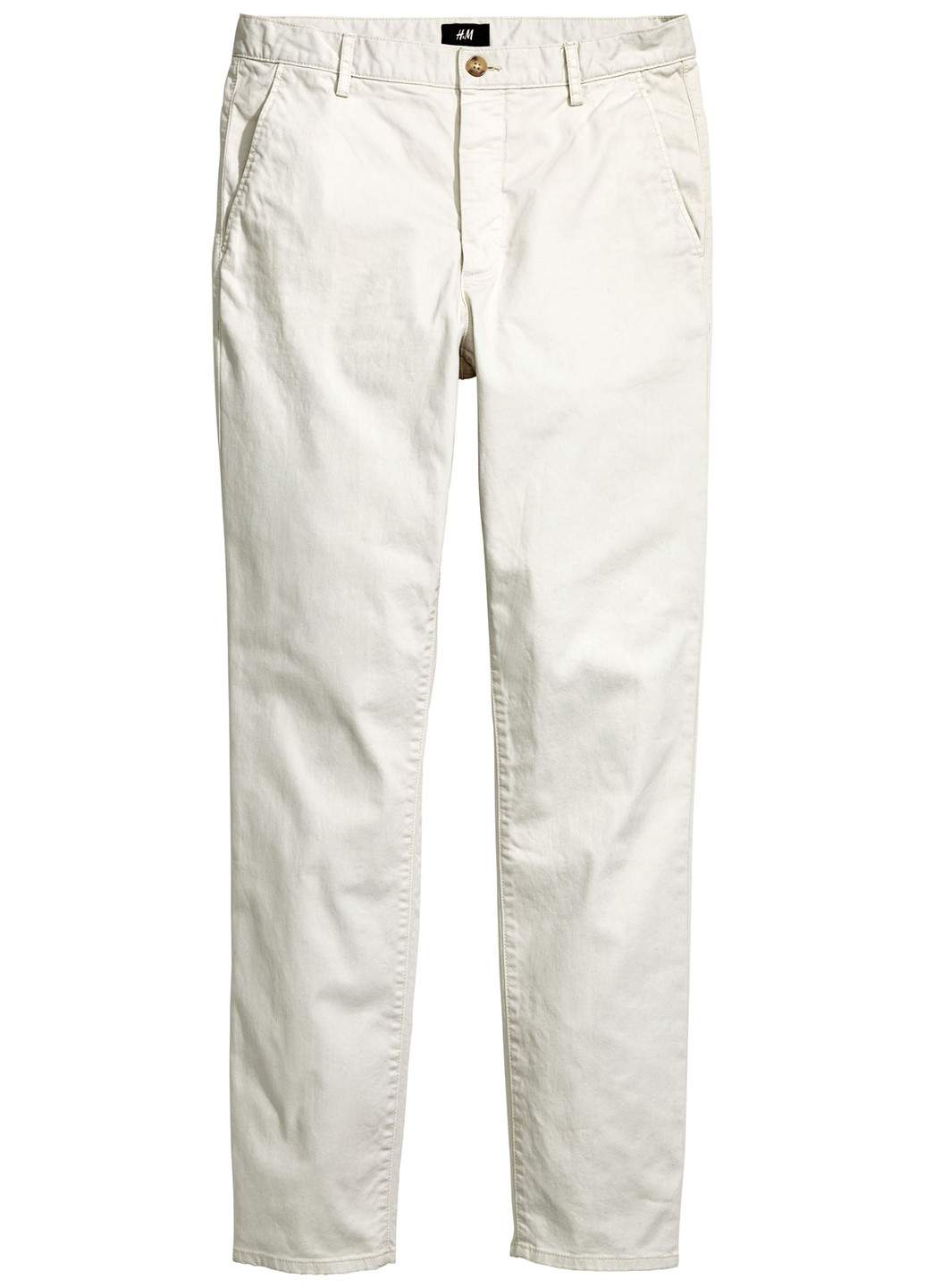 Светло-бежевые кэжуал демисезонные чиносы брюки H&M