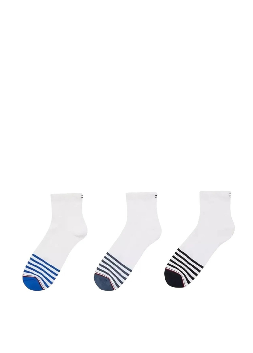 Белые носки (6 пар) Tommy Hilfiger полоска (333008509)