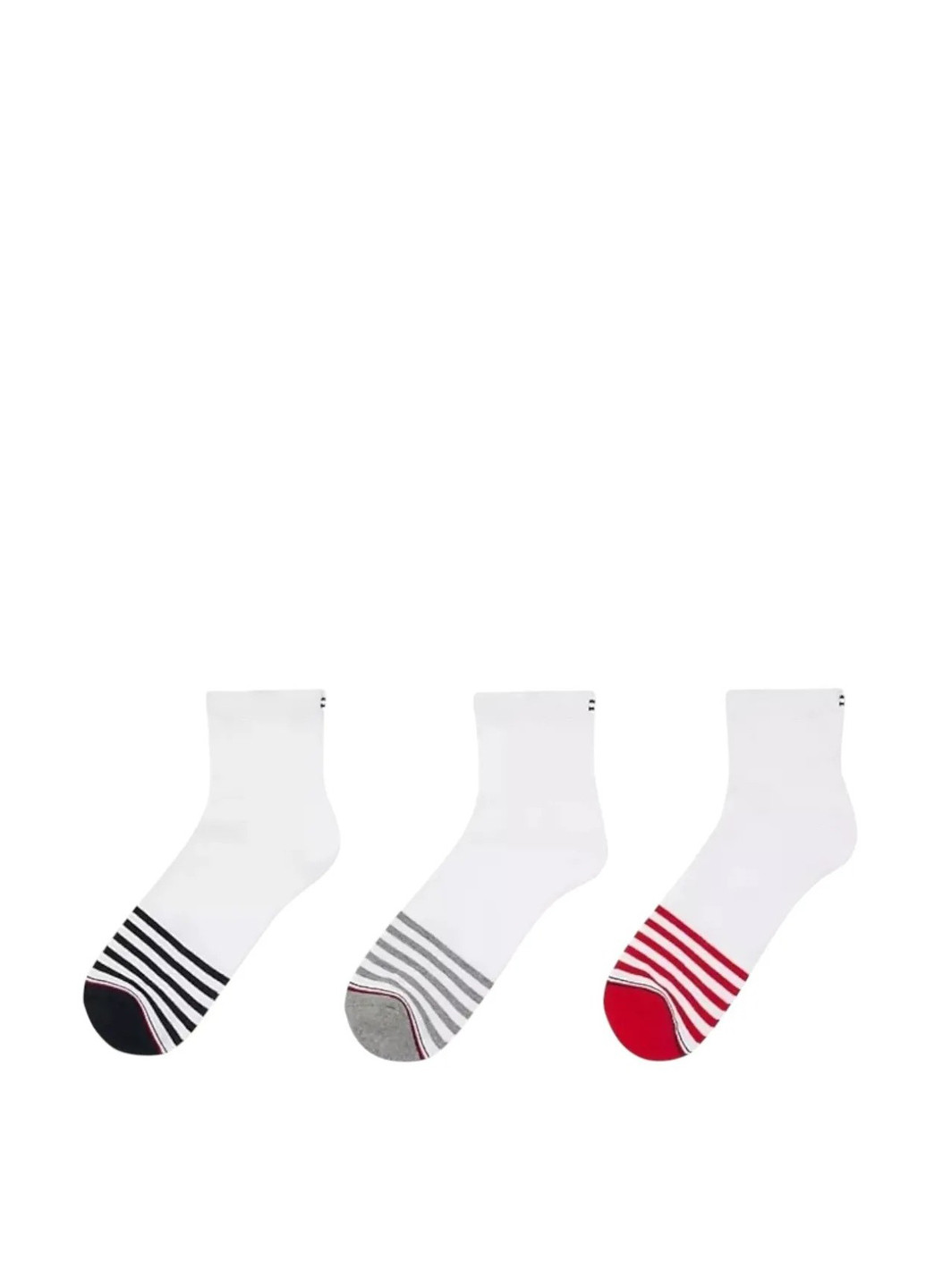 Белые носки (6 пар) Tommy Hilfiger полоска (333008509)