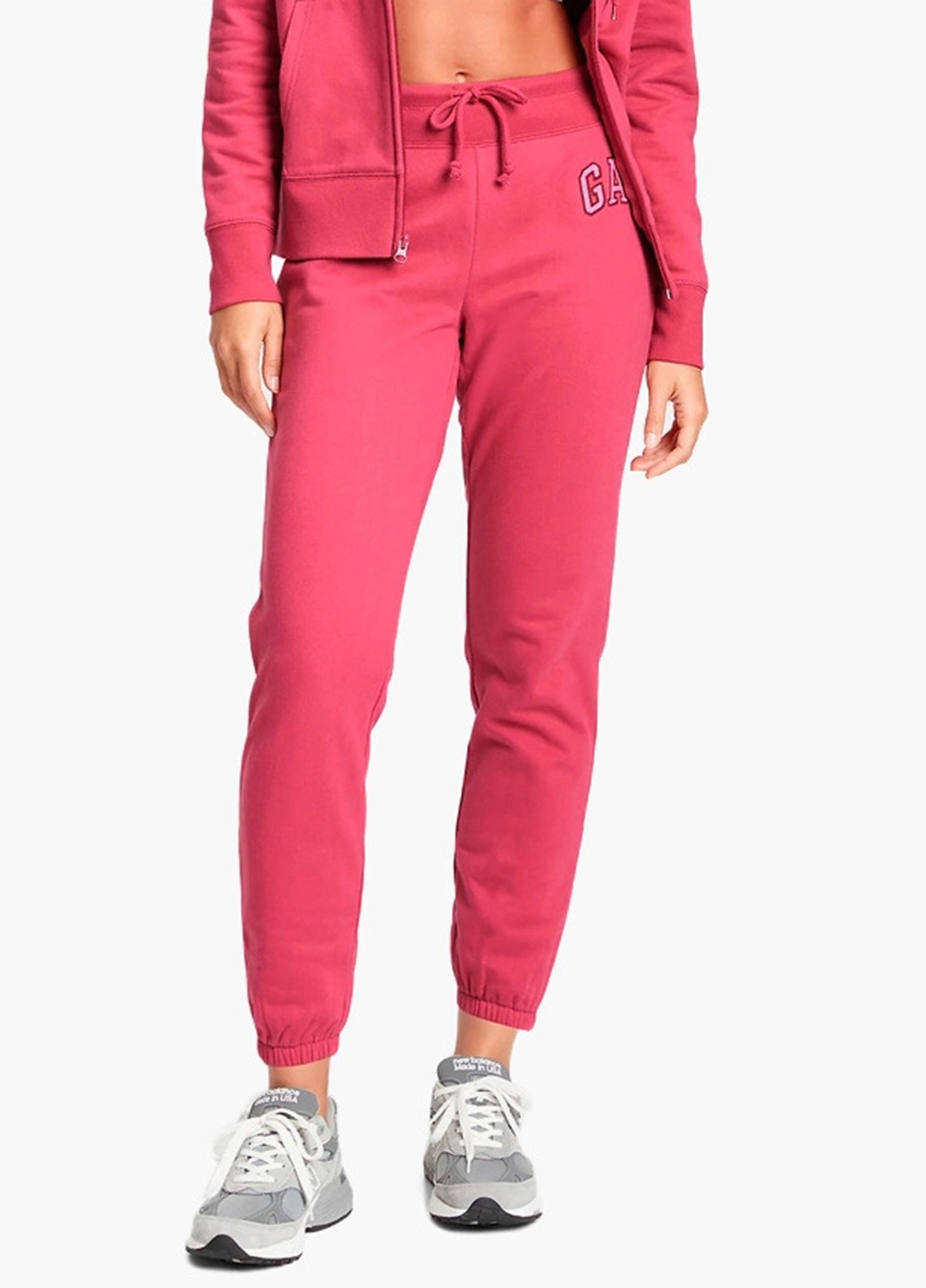 Розовые спортивные демисезонные джоггеры брюки Gap