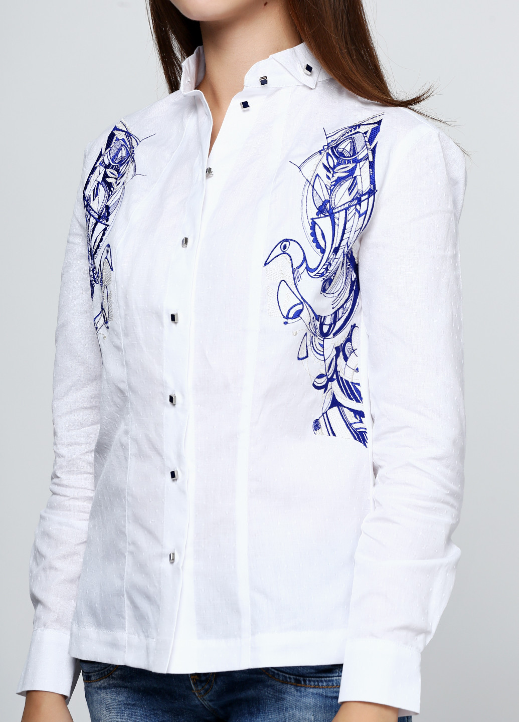 Белая демисезонная блуза Edelvika