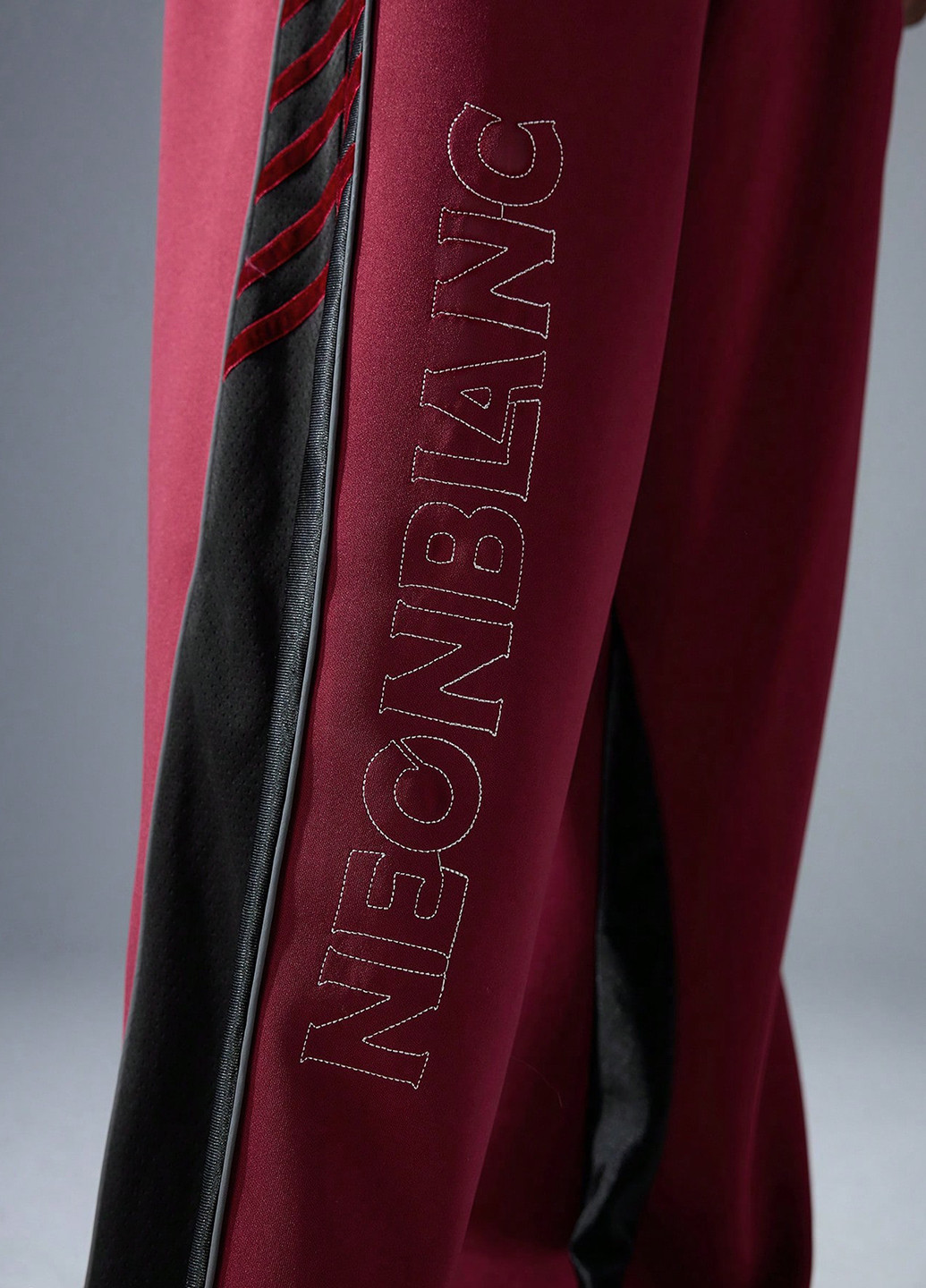 Бордовые спортивные демисезонные брюки SHEIN