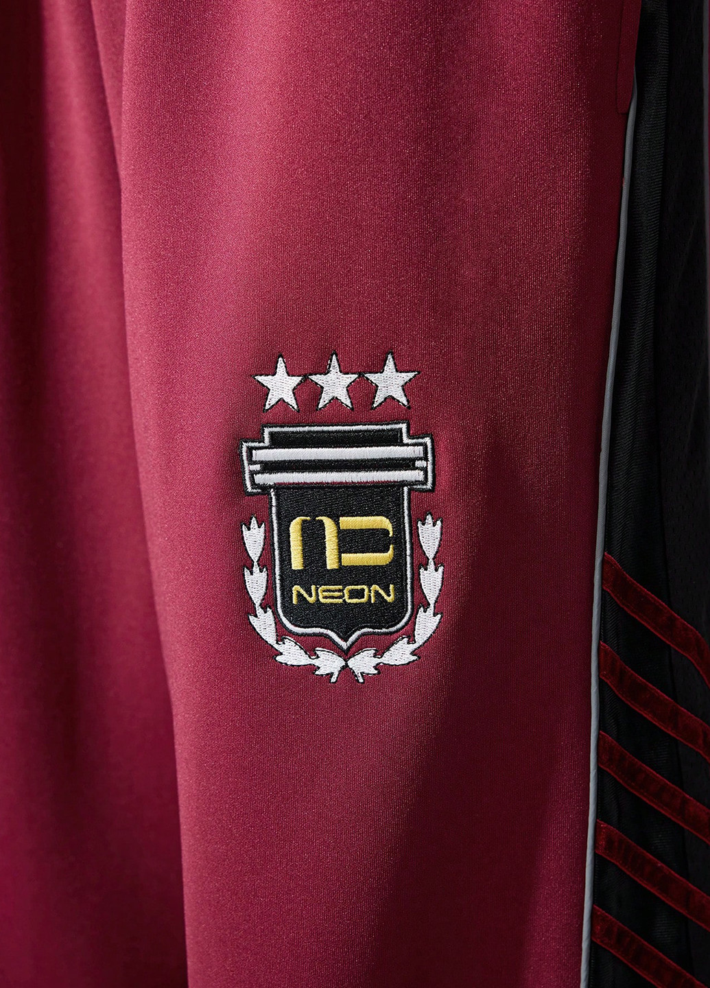 Бордовые спортивные демисезонные брюки SHEIN