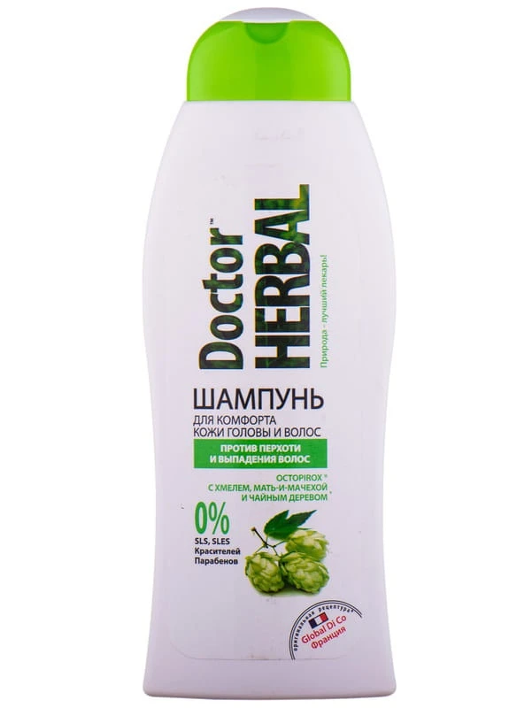 Шампунь Проти лупи і випадання волосся 400 мл Doctor Herbal (248398044)