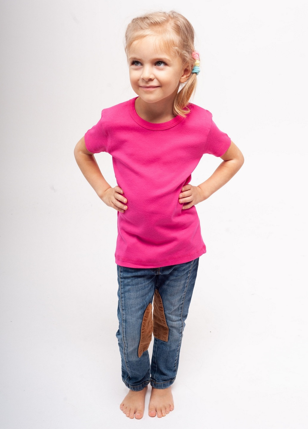 Рожева демісезонна футболка дитяча Наталюкс 21-3305