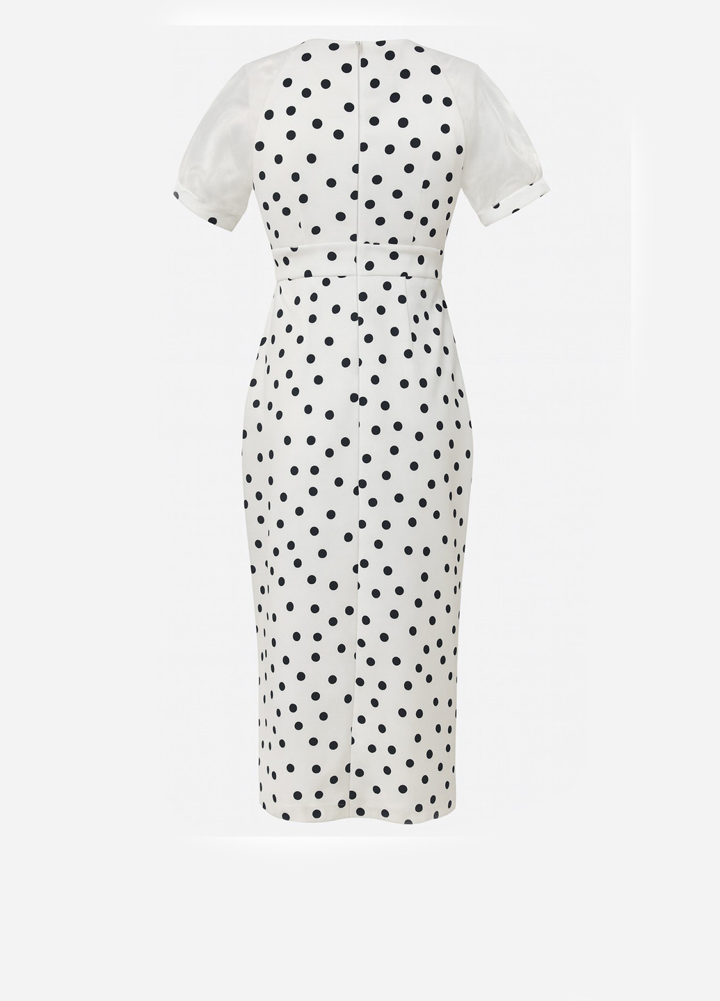 Білий кежуал сукня футляр Babylon в горошок