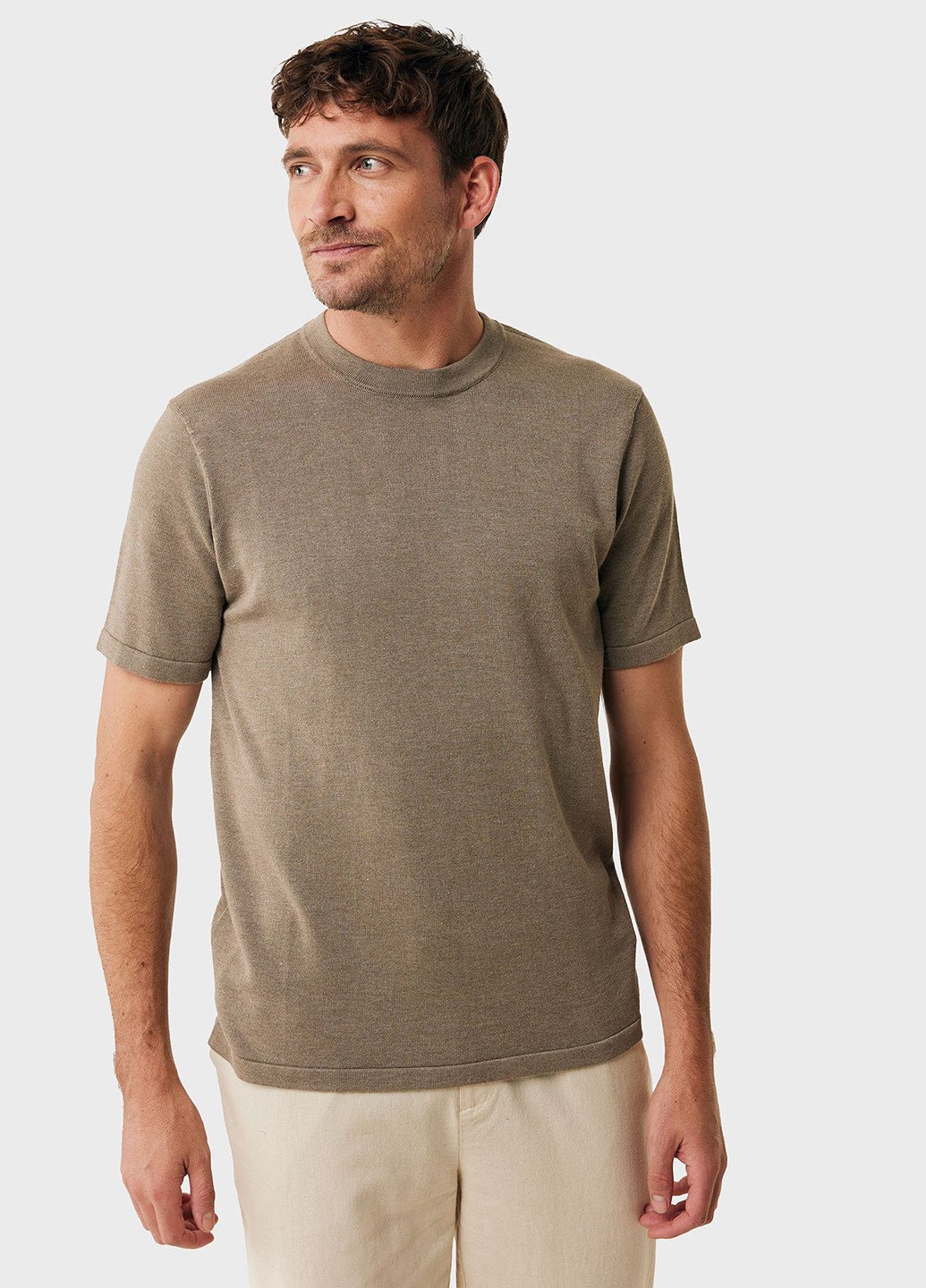 Темно-бежева футболка Mexx