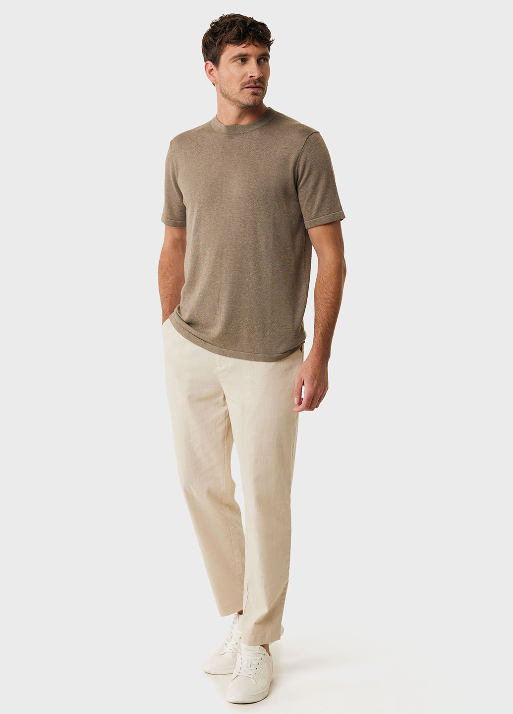 Темно-бежева футболка Mexx