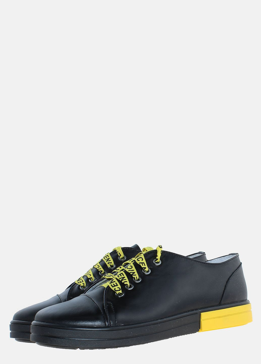 Чорні кеди rt733 чорно-жовтий T.E.M.P