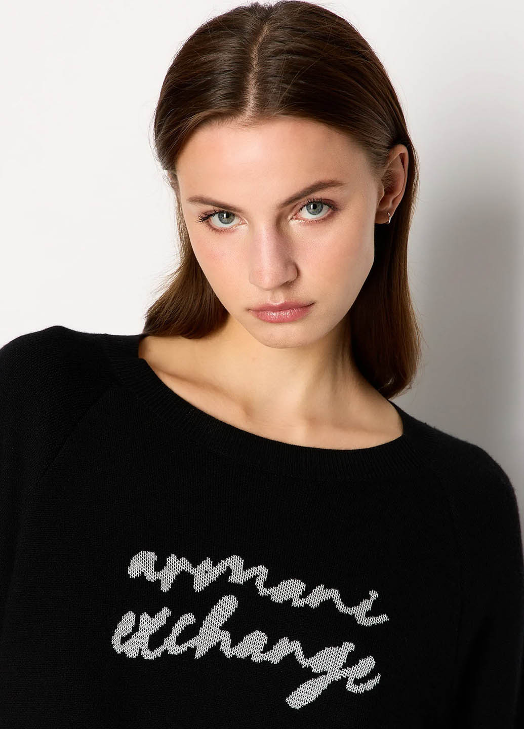 Черный демисезонный джемпер джемпер Armani Exchange