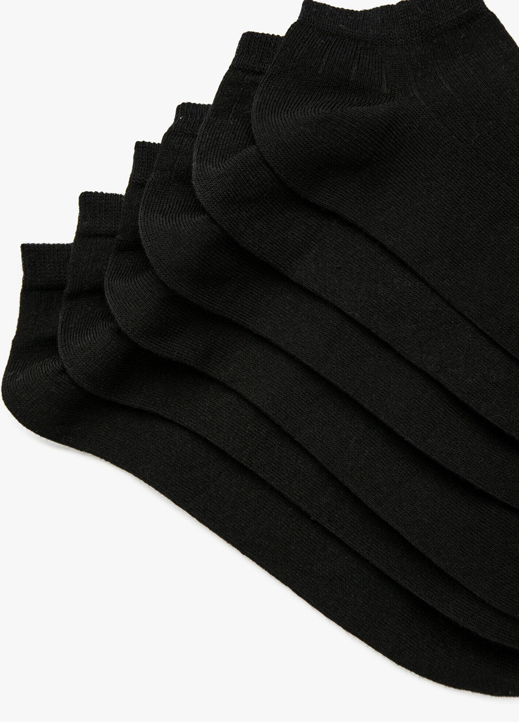 Носки (3 пары) KOTON однотонные чёрные повседневные