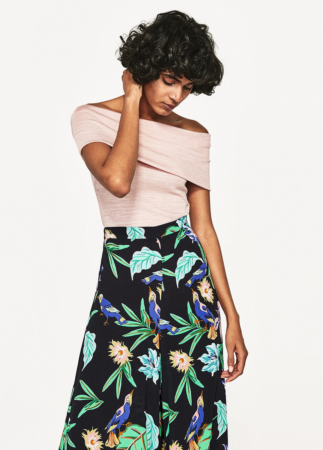 Пудровая блуза Zara