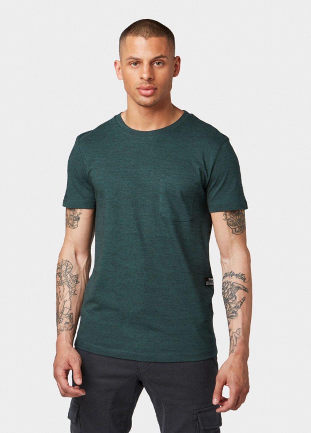 Темно-зеленая футболка Tom Tailor