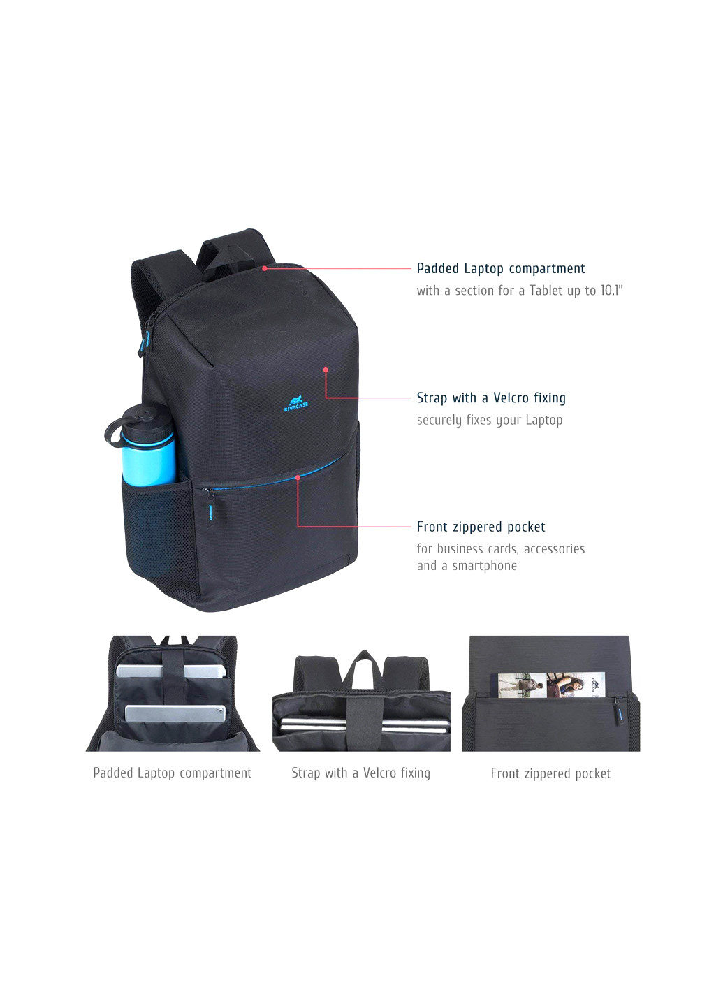Рюкзак для ноутбука RIVACASE 8067 (black) (132506382)