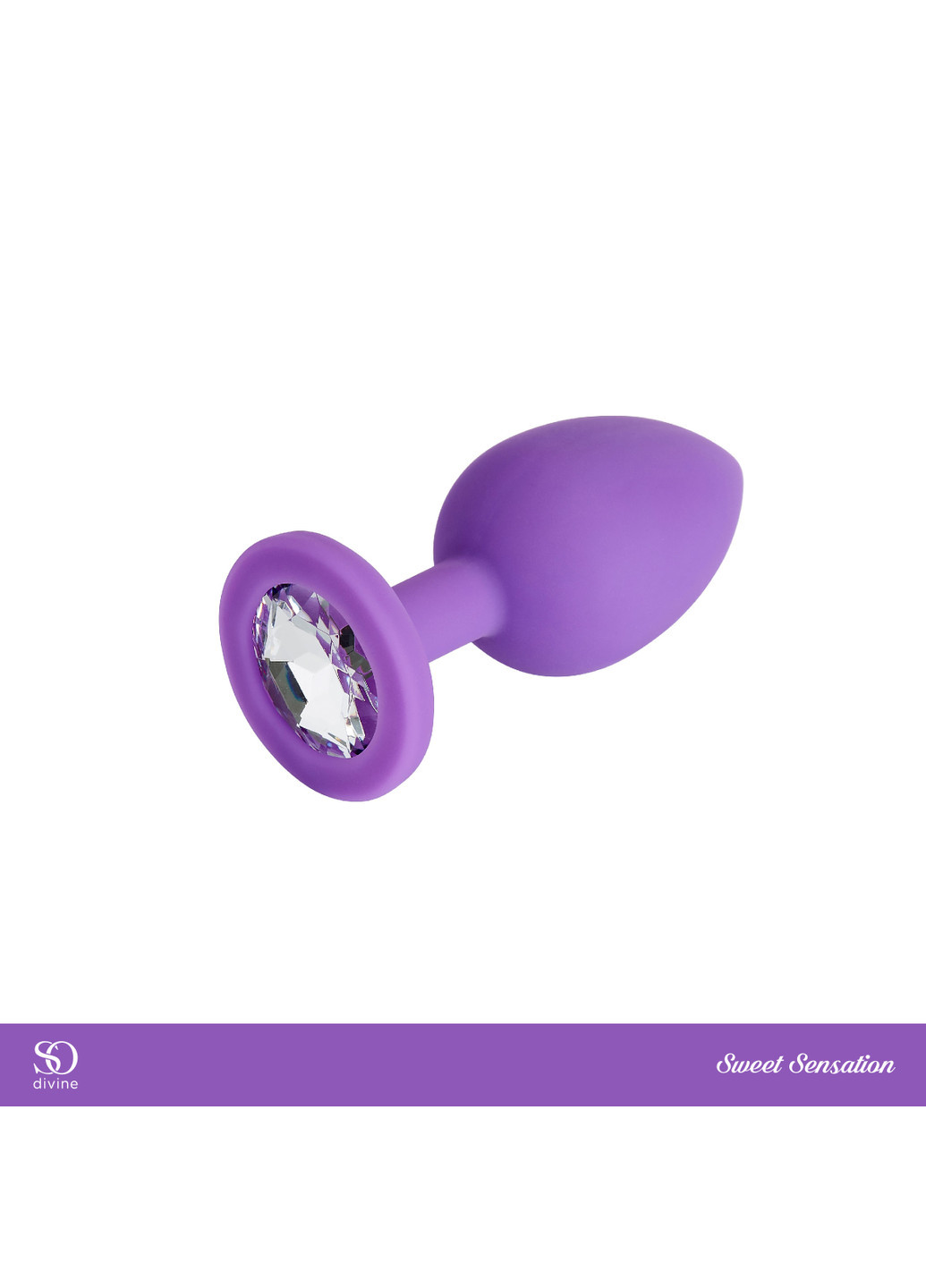 Анальная пробка с кристаллом Sweet Sensation - 3 в 1 размер S So Divine (252297489)