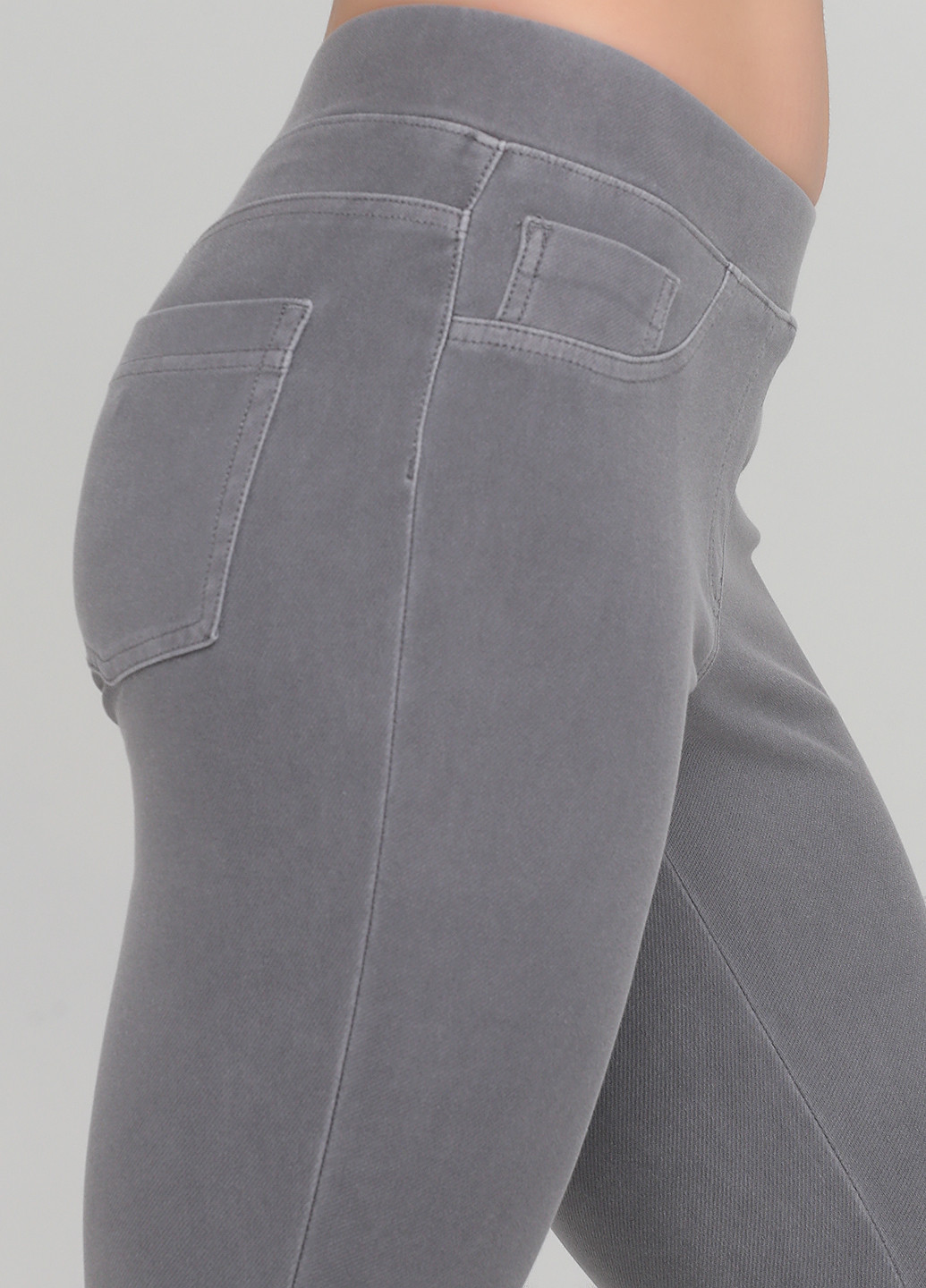 Джегінси Gina Benotti однотонні світло-сірі джинсові бавовна