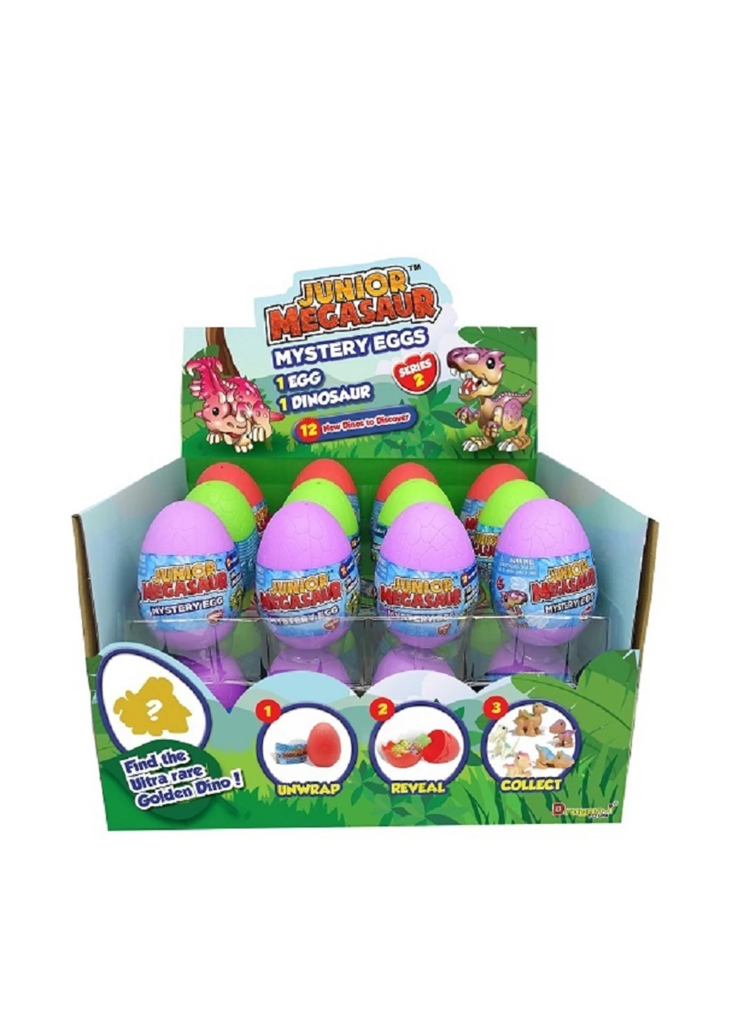 Таинственные яйца (24 шт.), 6х6х8 см Junior Megasaur (256231727)