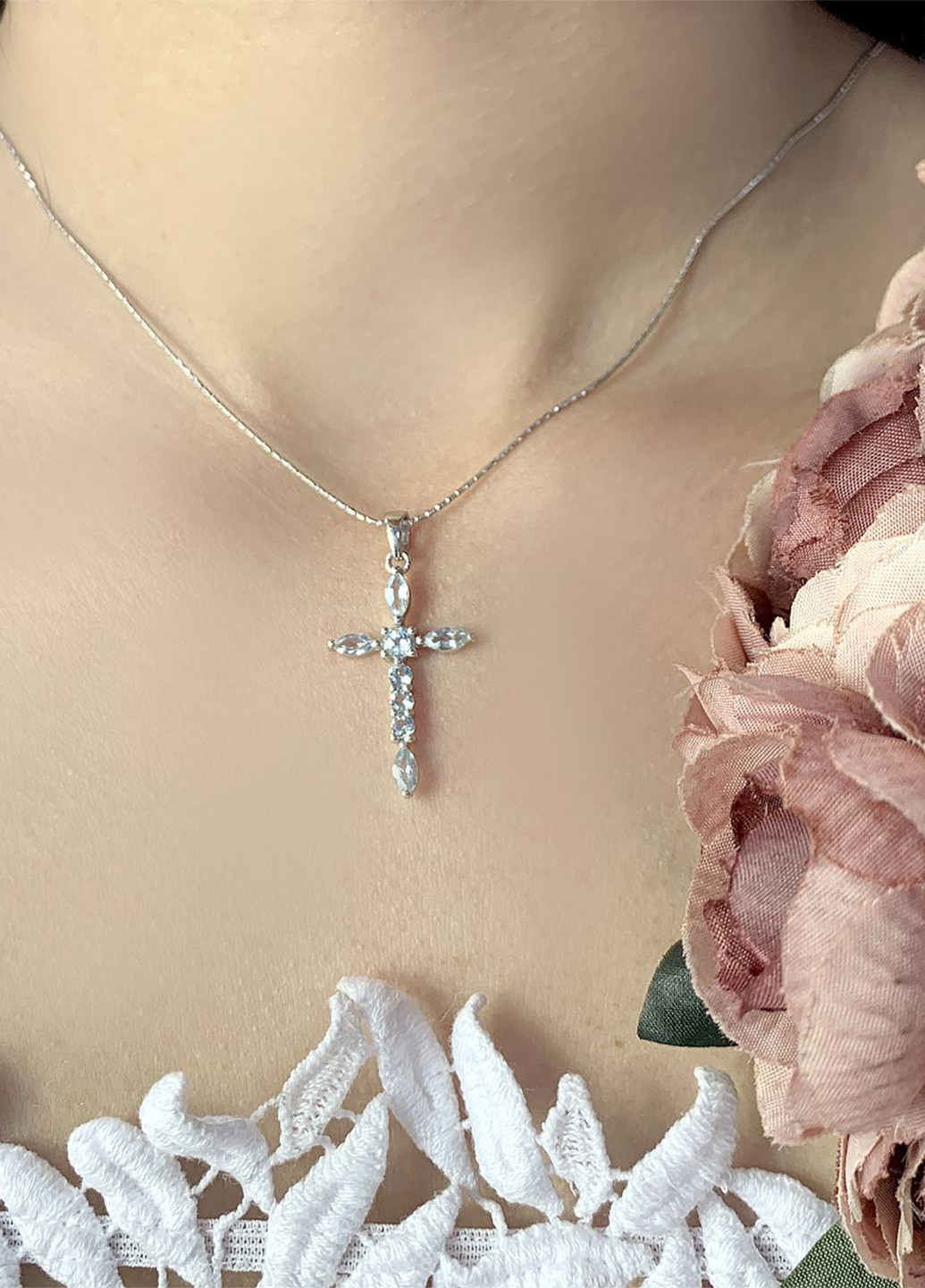 Підвіска хрестик Silver Flame (200009325)