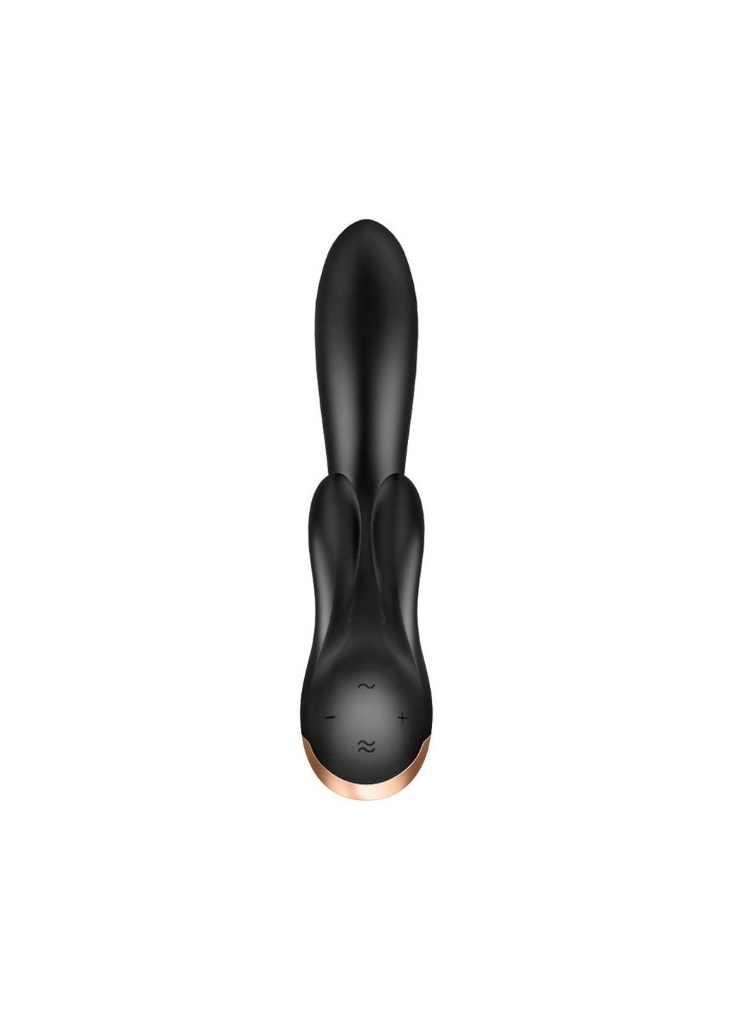 Смарт вибратор кролик с двойным отростком Double Flex Black Satisfyer (254551080)